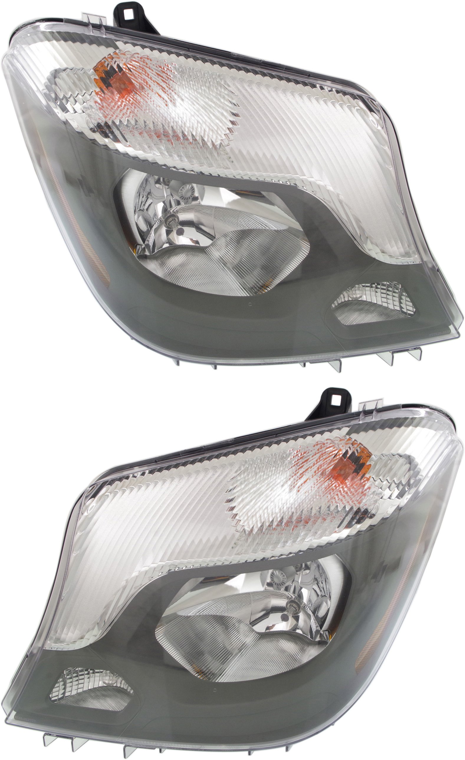 Pair/Set - Headlight Assembly for Sprinter 2500/3500 (2014-2018), Halogen, Right (Passenger) and Left (Driver), Replacement