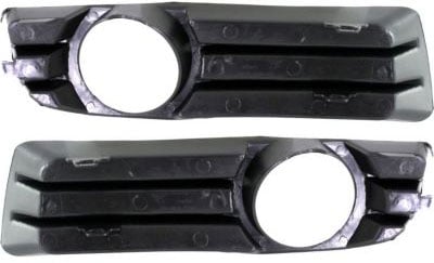 Pair/Set - Front Fog Light Molding for Chrysler Chrysler 300 2005-2010, Right (Passenger) and Left (Driver), Primed (Ready to Paint) - Replacement Set