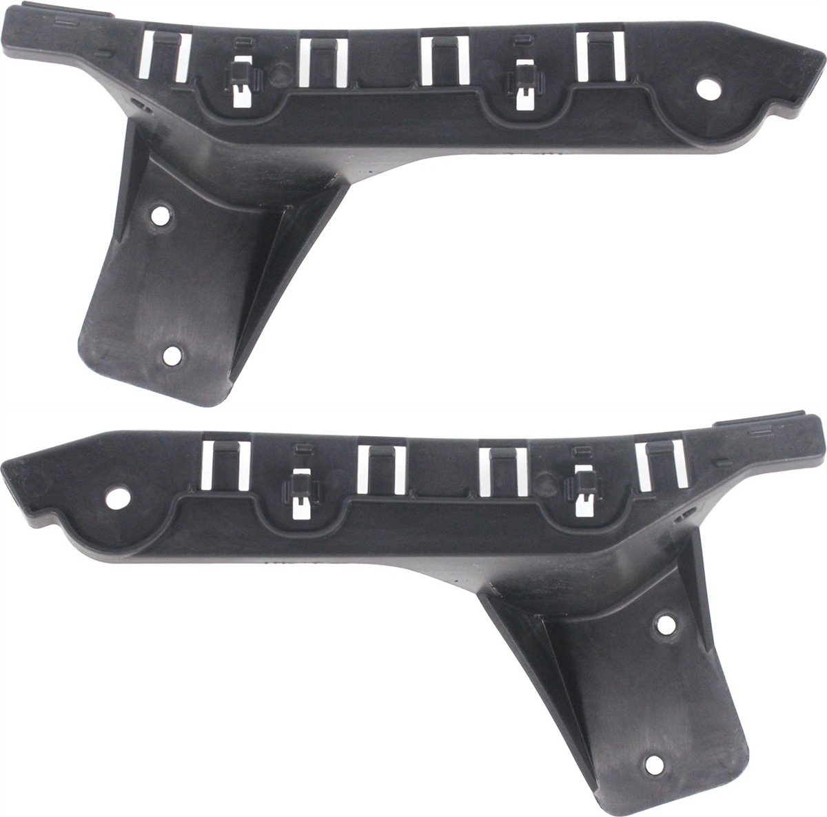 Front Bumper Bracket Pair/Set for 2008-2015 Cadillac CTS, Right (Passenger) and Left (Driver), Plastic Reinforcement, Compatible with Coupe 2011-2015, Sedan 2008-2014, Wagon 2010-2014, Replacement