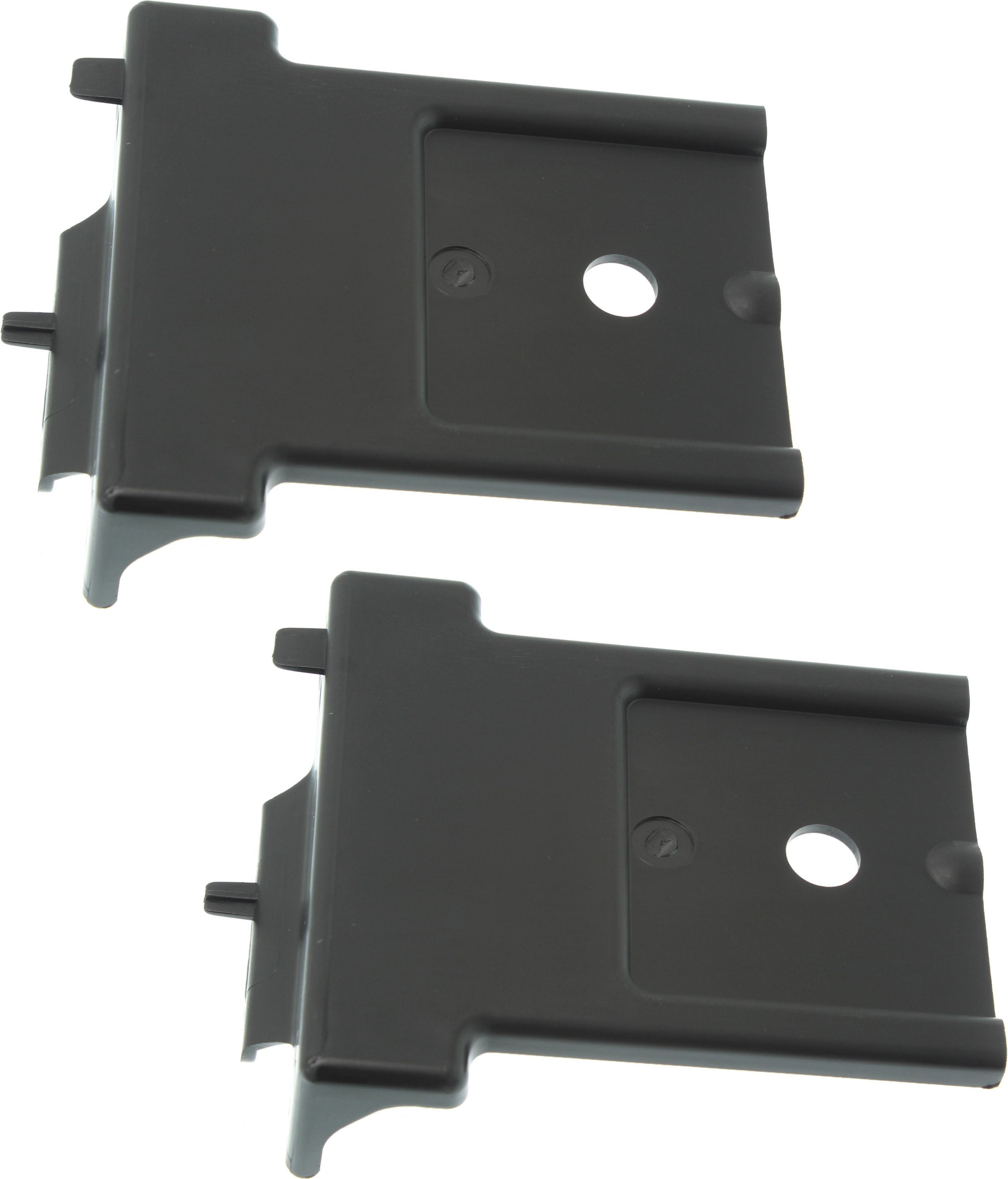 Front Bumper Bracket Pair/Set for Chevrolet Suburban 3500 HD (2016-2019)/Tahoe (2015-2020), Right (Passenger) and Left (Driver) Lower, Plastic, With or Without Off Road Package, Replacement