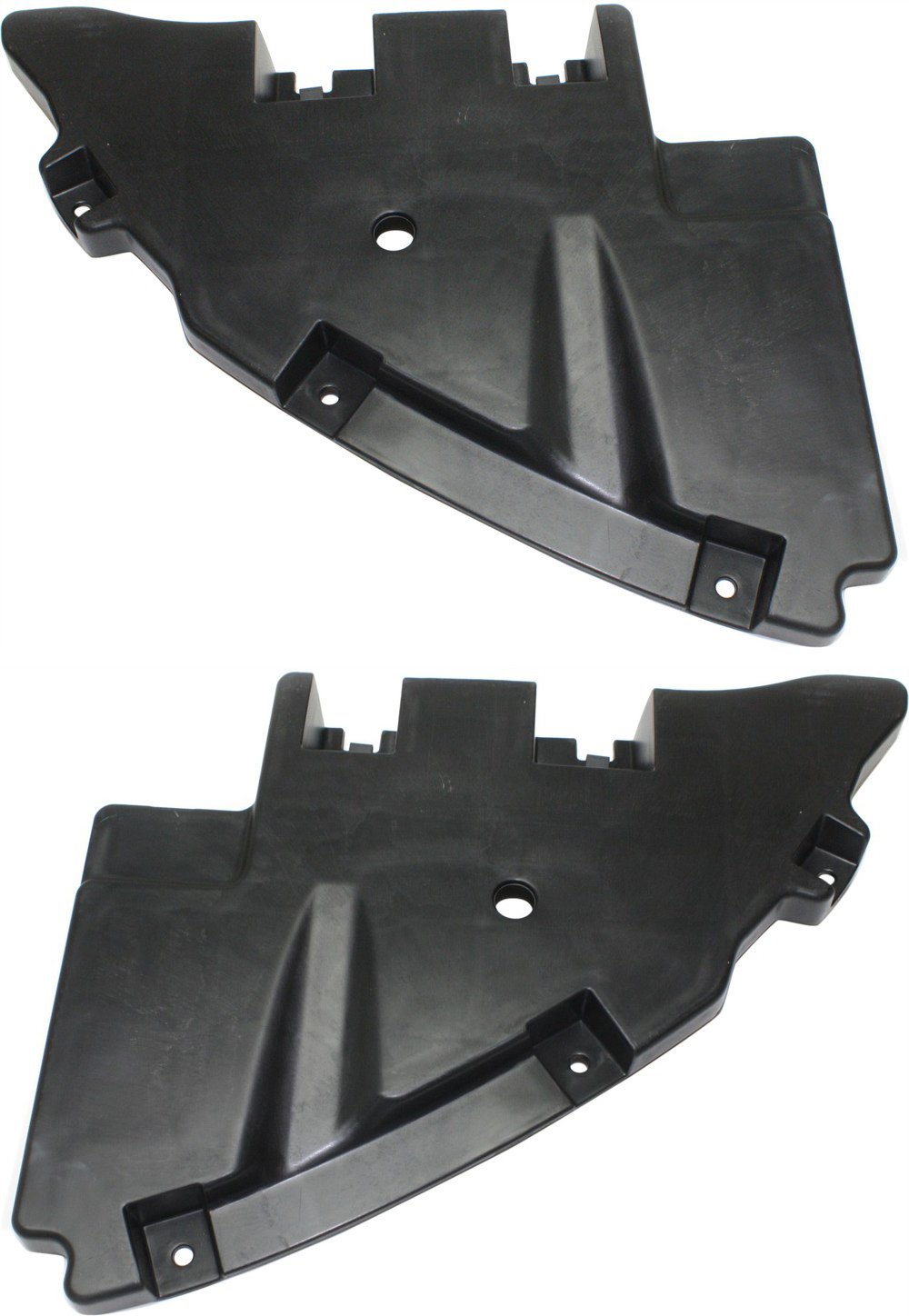 Front Bumper Filler Pair/Set for Chevrolet Suburban/Tahoe 2015-2020, Includes Right (Passenger) and Left (Driver) Side, Black Plastic, without Off Road Package, Replacement