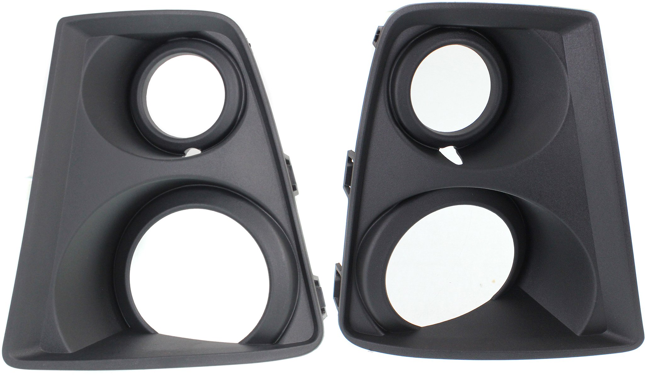Front Fog Light Molding Pair/Set for Chevrolet Camaro 2012-2015, Right (Passenger) and Left (Driver), Primed (Ready to Paint), Coupe/Convertible, ZL1 Model - Replacement