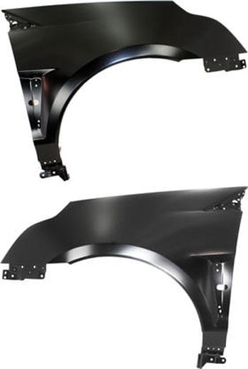 Front Fender Pair/Set for 2010-2016 Cadillac SRX, Right (Passenger) and Left (Driver) Sides, Primed (Ready to Paint) - Replacement