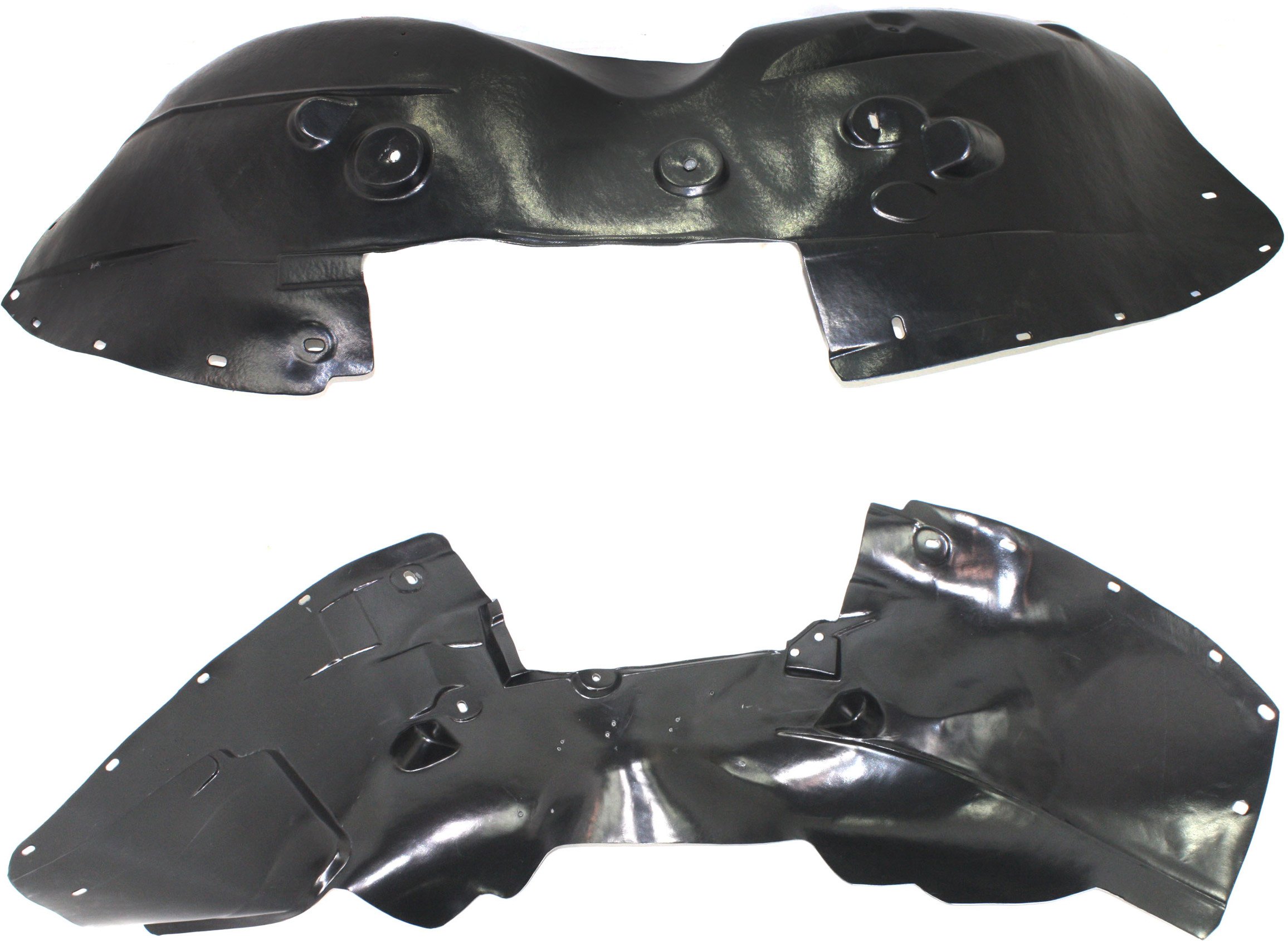 Front Fender Liner Pair/Set for GMC Yukon/Yukon XL (2007-2014) and Cadillac Escalade (2007-2013), Right (Passenger) & Left (Driver), with Luxury Package, Replacement
