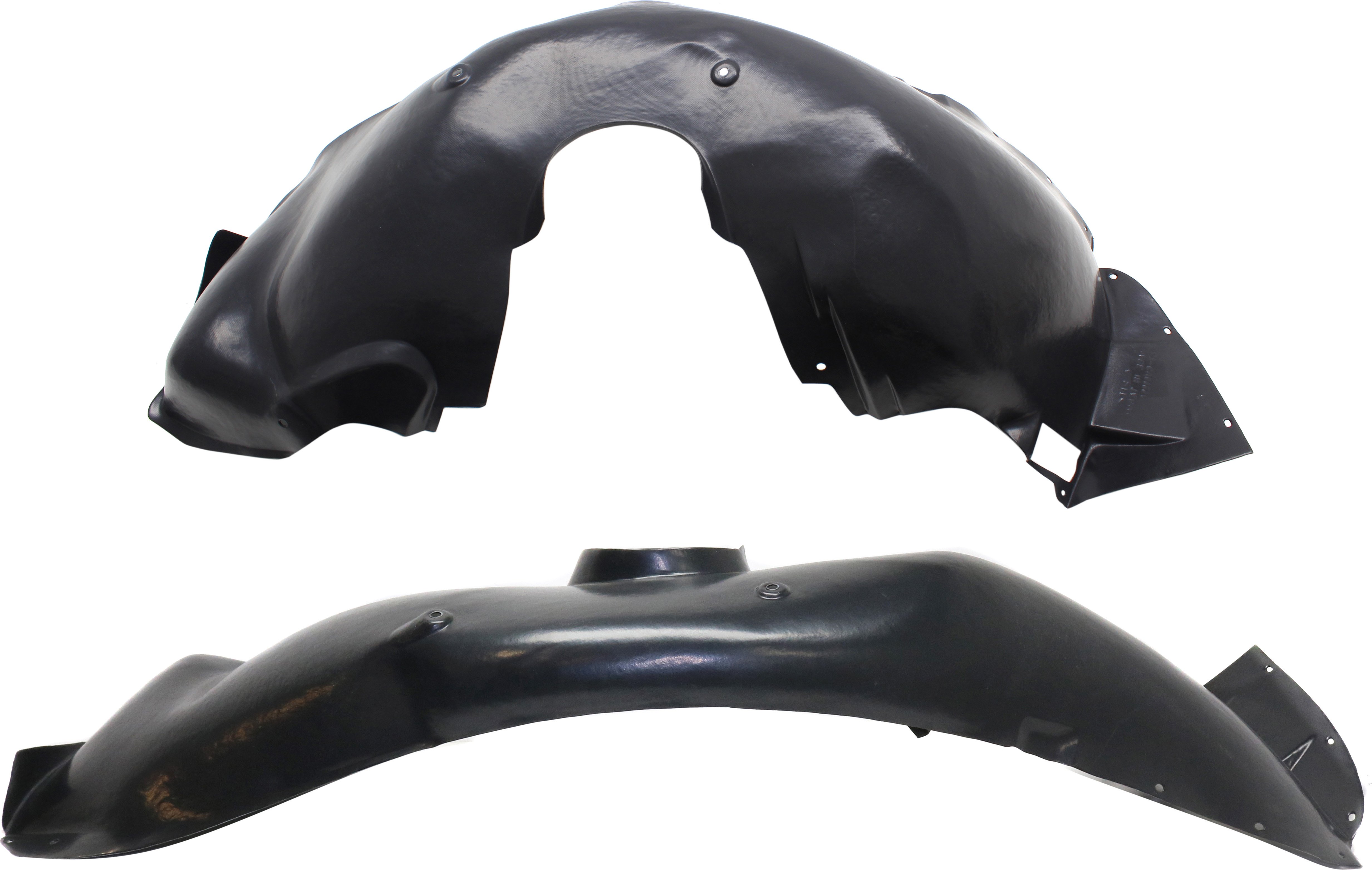 Front Fender Liner Pair/Set for 2014-2015 Chevrolet Camaro LS, LT, SS models, Right (Passenger) and Left (Driver), Except Convertible for SS model/Coupe - Replacement