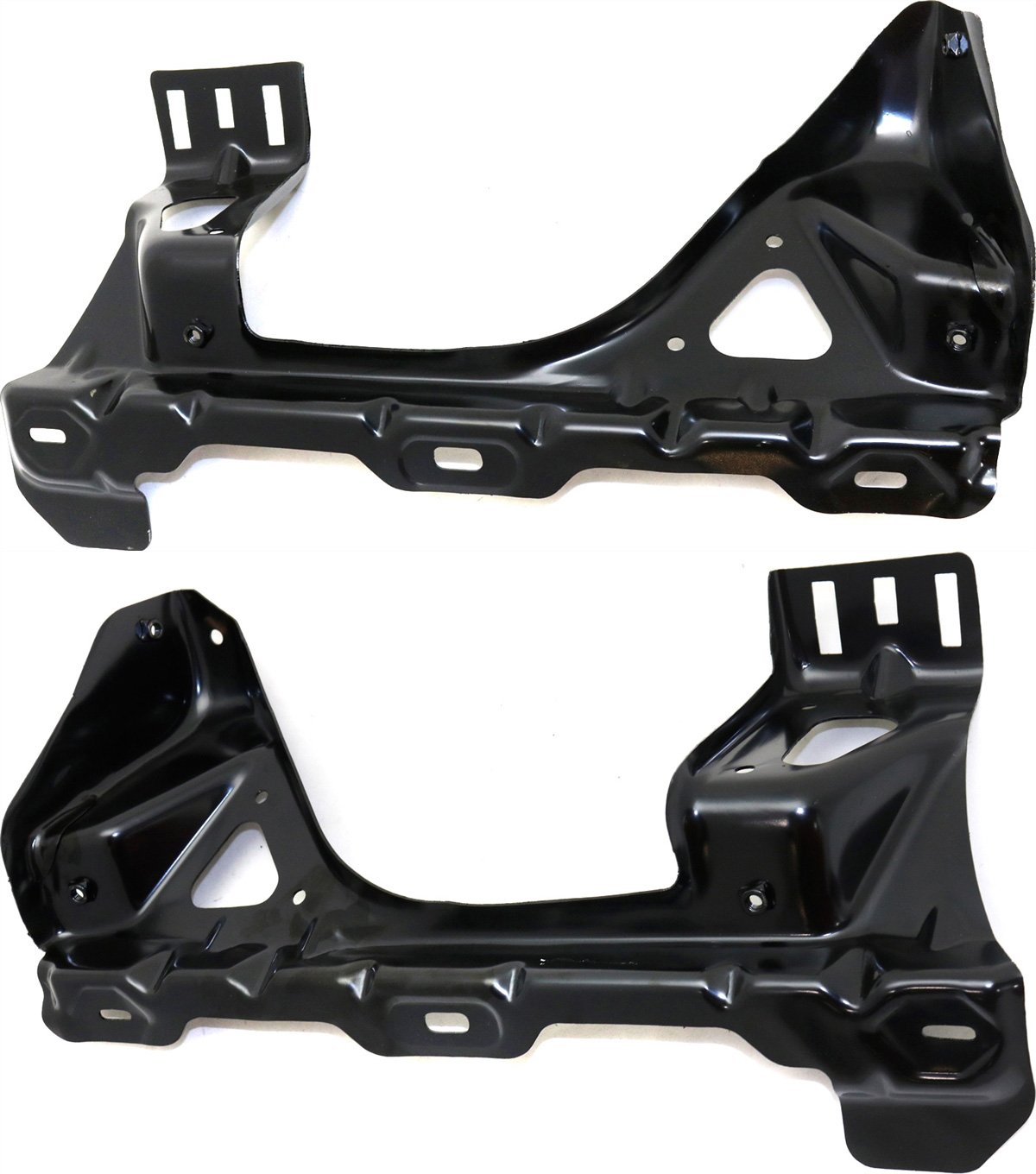 Radiator Support Bracket Pair/Set for Chevrolet Silverado 2007-2010, Sierra 2007-2014, Right (Passenger) and Left (Driver), Excludes 2007 Classic Series, Replacement