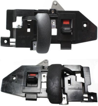 Front Door Handle Inside Pair/Set for Chevrolet Express/Savana Van 1996-2023, Right (Passenger) and Left (Driver), Black (Zinc) Replacement
