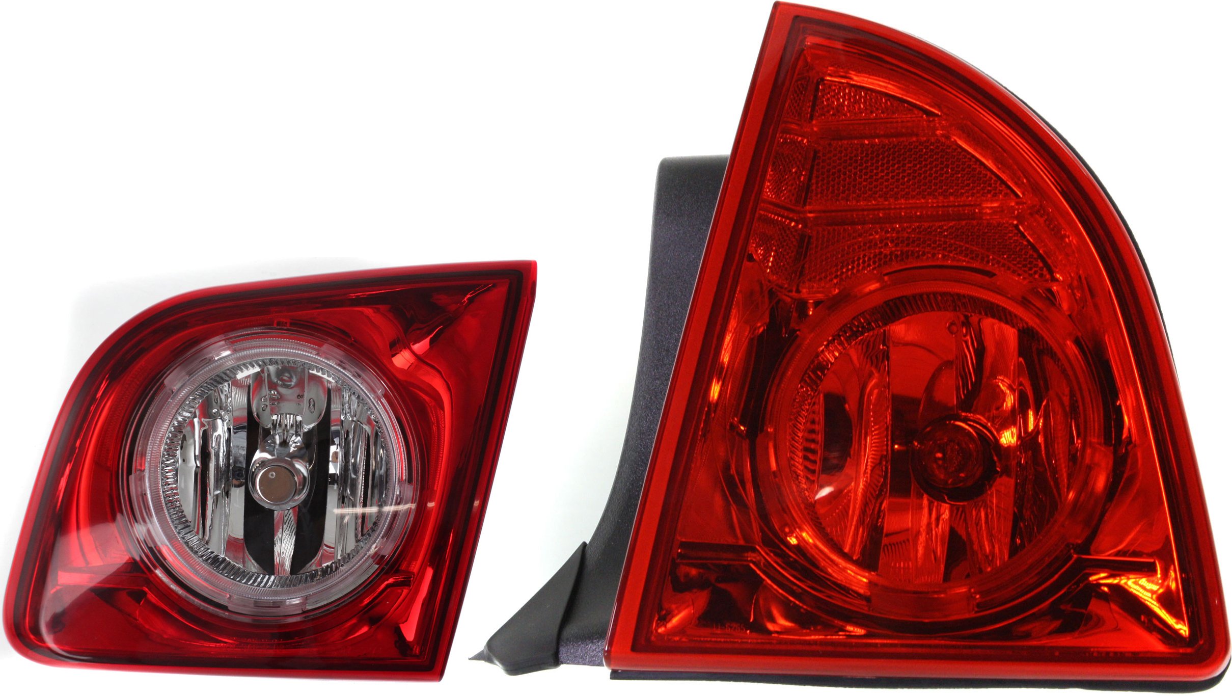 Tail Light Assembly for Chevrolet Malibu 2008-2012, Right (Passenger) Inner and Outer Set of 2, Hybrid/LS/LT Models Replacement