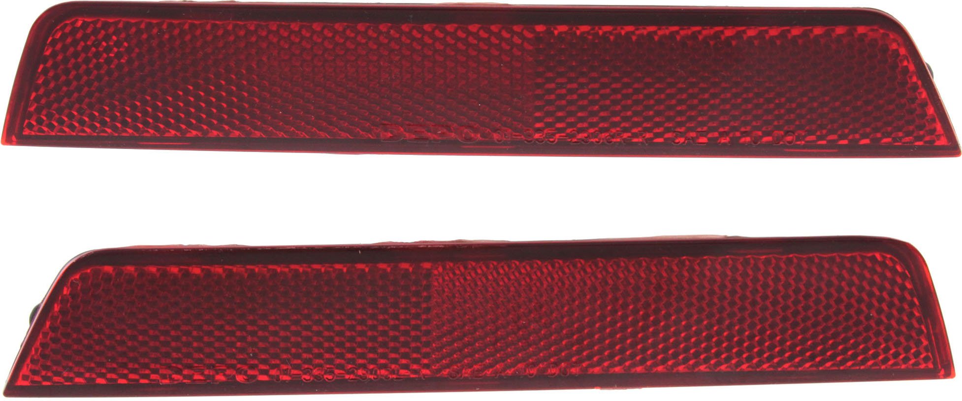 Rear Bumper Reflector Light Pair/Set for Chevrolet Equinox 2010-2017, Right (Passenger) and Left (Driver) Side Replacement