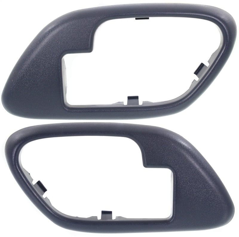 Front Door Handle Case Pair/Set for 2000 Cadillac Tahoe, Right (Passenger) and Left (Driver), Inside, Blue, Plastic, Replacement
