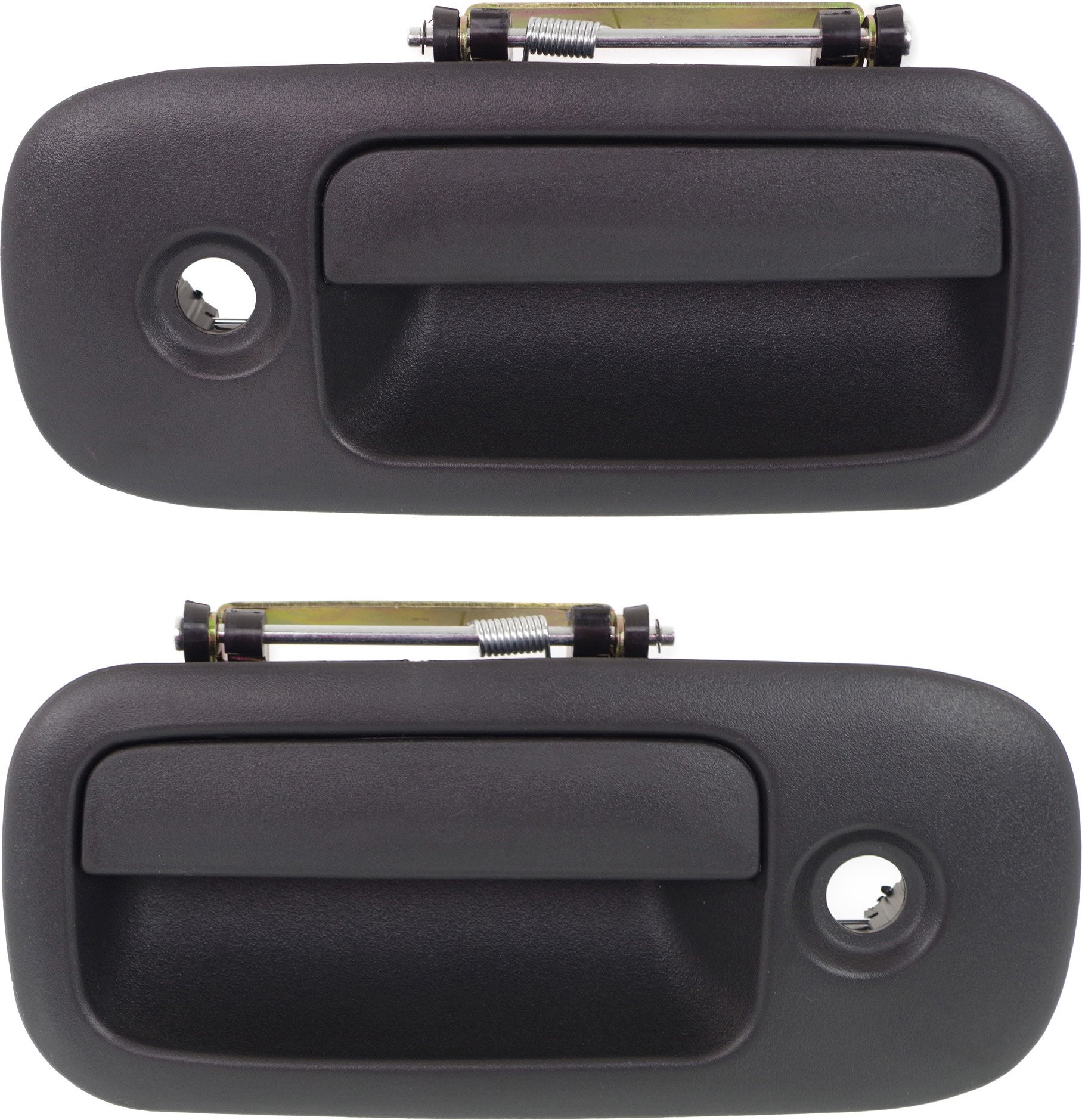Front Door Handle Pair/Set for 2010-2023 GMC Savana, Chevrolet Express Van, Right (Passenger) and Left (Driver), Outside, Textured Black Replacement