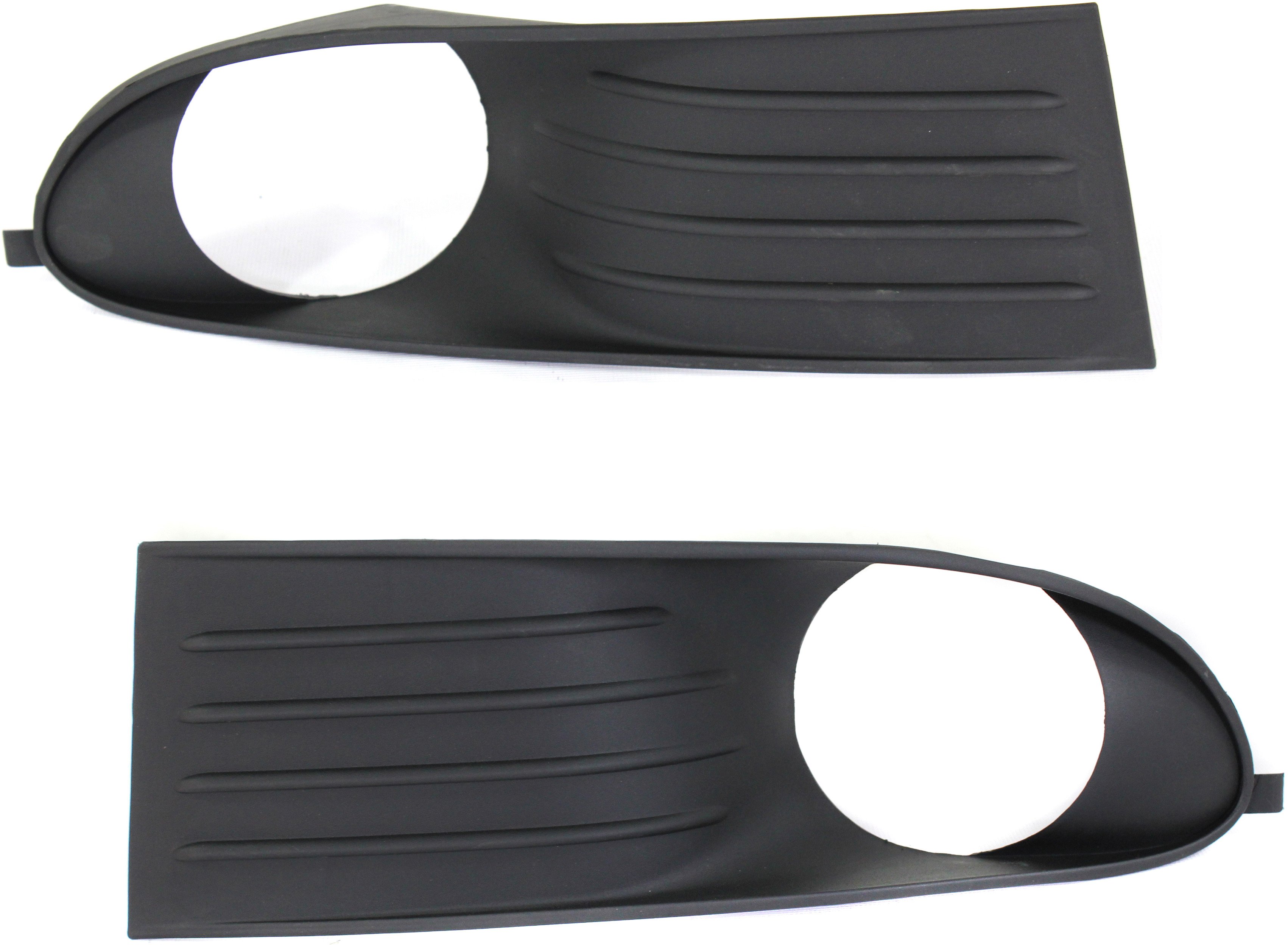 Front Fog Light Molding Pair/Set for Dodge Journey 2009-2013, Right (Passenger) and Left (Driver), Primed (Ready to Paint), Without Fascia, Replacement