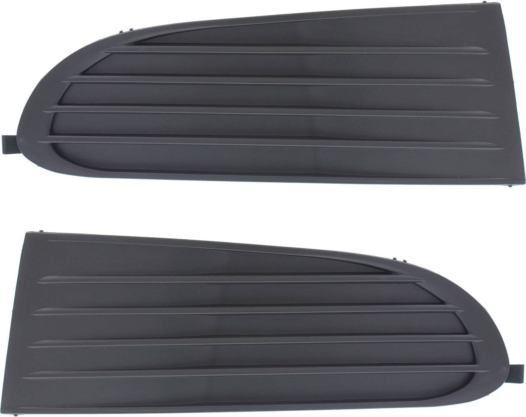 Pair/Set - Front Fog Light Cover for Dodge Journey 2009-2010, Right (Passenger) and Left (Driver), Primed (Ready to Paint), Without Fascia, Replacement Set