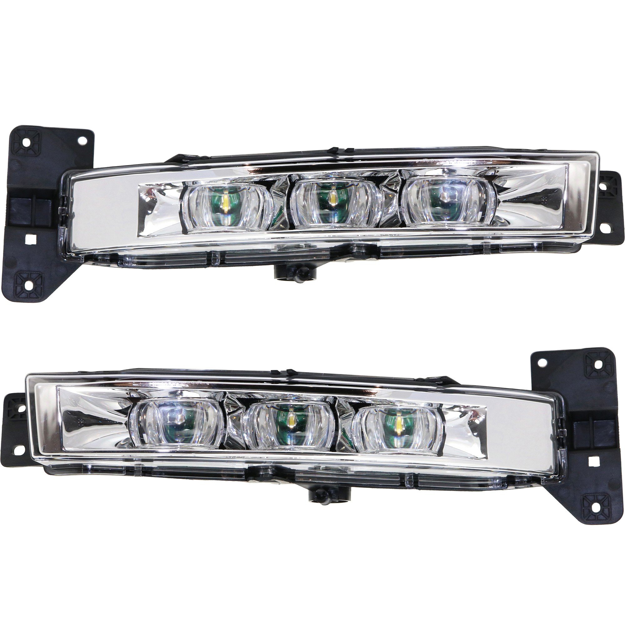 Front Fog Light Assembly Pair/Set for Dodge Charger 2015-2022, Standard Type, Right (Passenger) and Left (Driver) Replacement