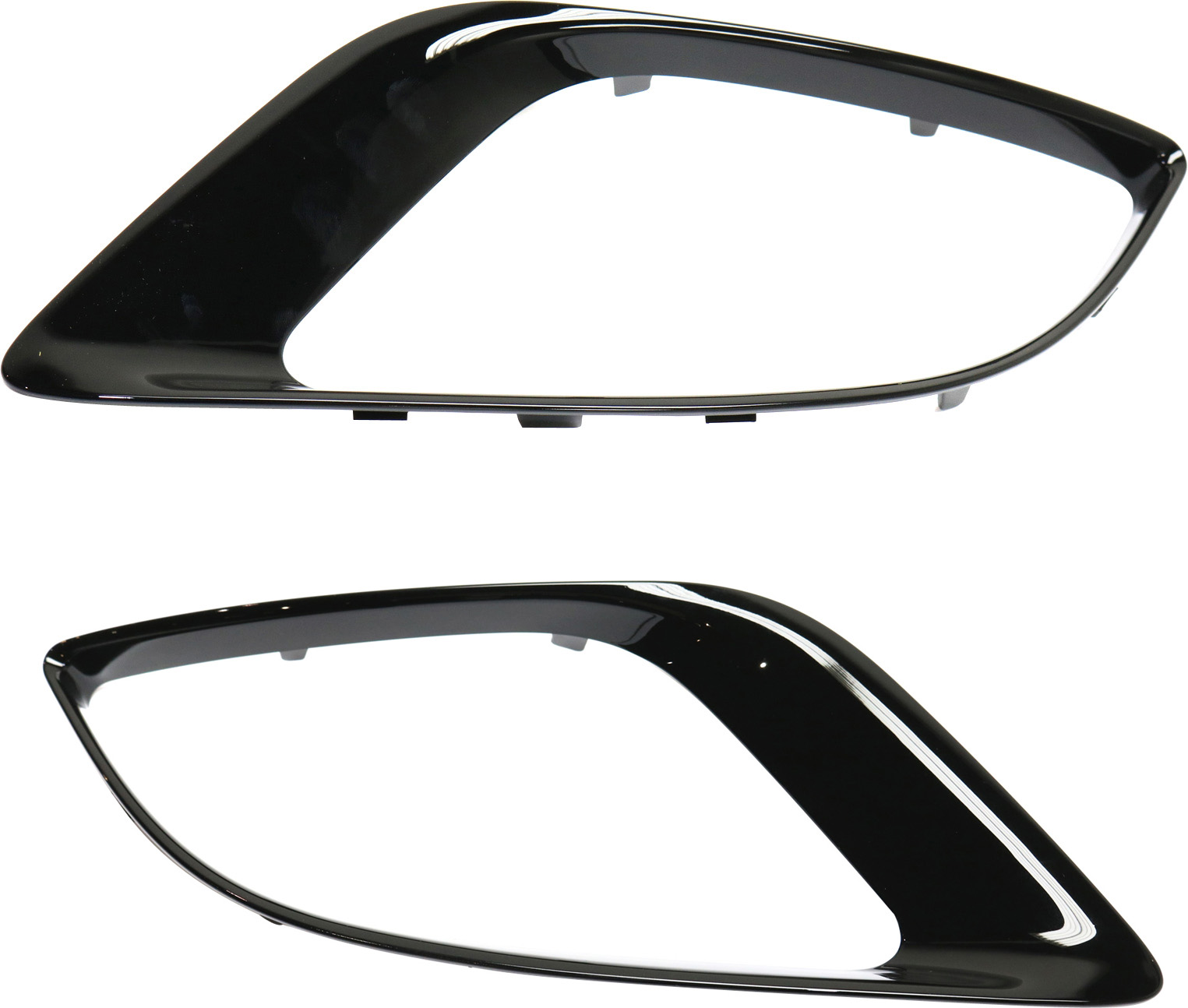 Front Fog Light Molding Pair/Set for Dodge Durango 2016-2020, Right (Passenger) and Left (Driver), Black, Replacement