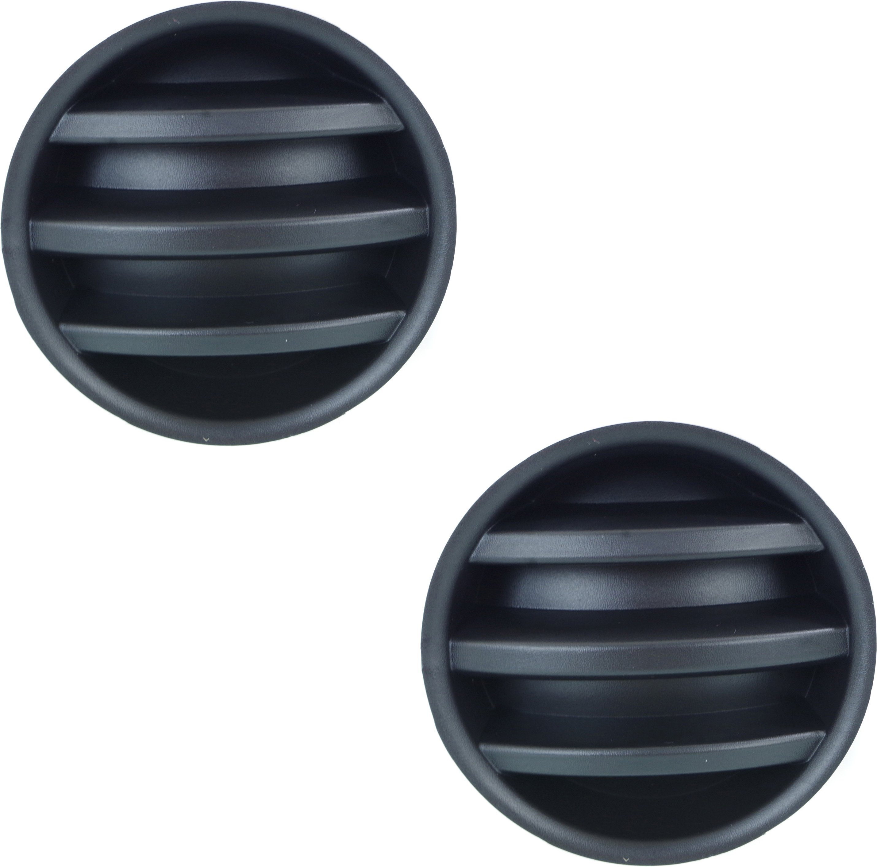 Fog Light Cover for Dodge Charger 2006-2010, Textured Black, Right (Passenger) and Left (Driver) Side, Replacement Set