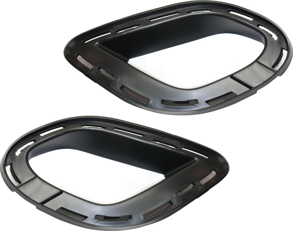 Pair/Set - Fog Light Bracket for 2015-2016 Dodge Charger, Right (Passenger) and Left (Driver) Adapter Bracket with Hoop Scoop, Suitable for SRT Hellcat Model, Replacement Set