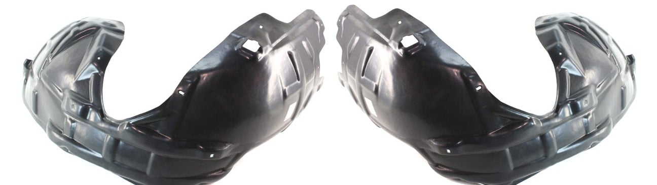 Front Fender Liner Pair/Set for 2008-2014 Dodge Challenger, Right (Passenger) and Left (Driver) Replacement