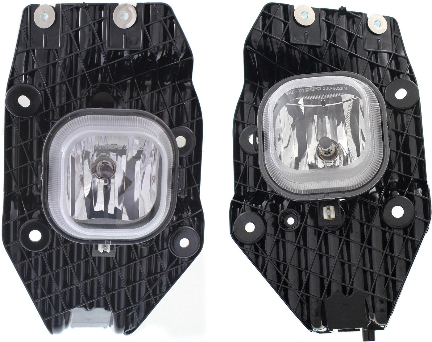 Front Fog Light Assembly for Ford F-Series Super Duty 2011-2016, Right (Passenger) and Left (Driver) Replacement Pair/Set Models: for F-250, F-350, F-450, F-550.