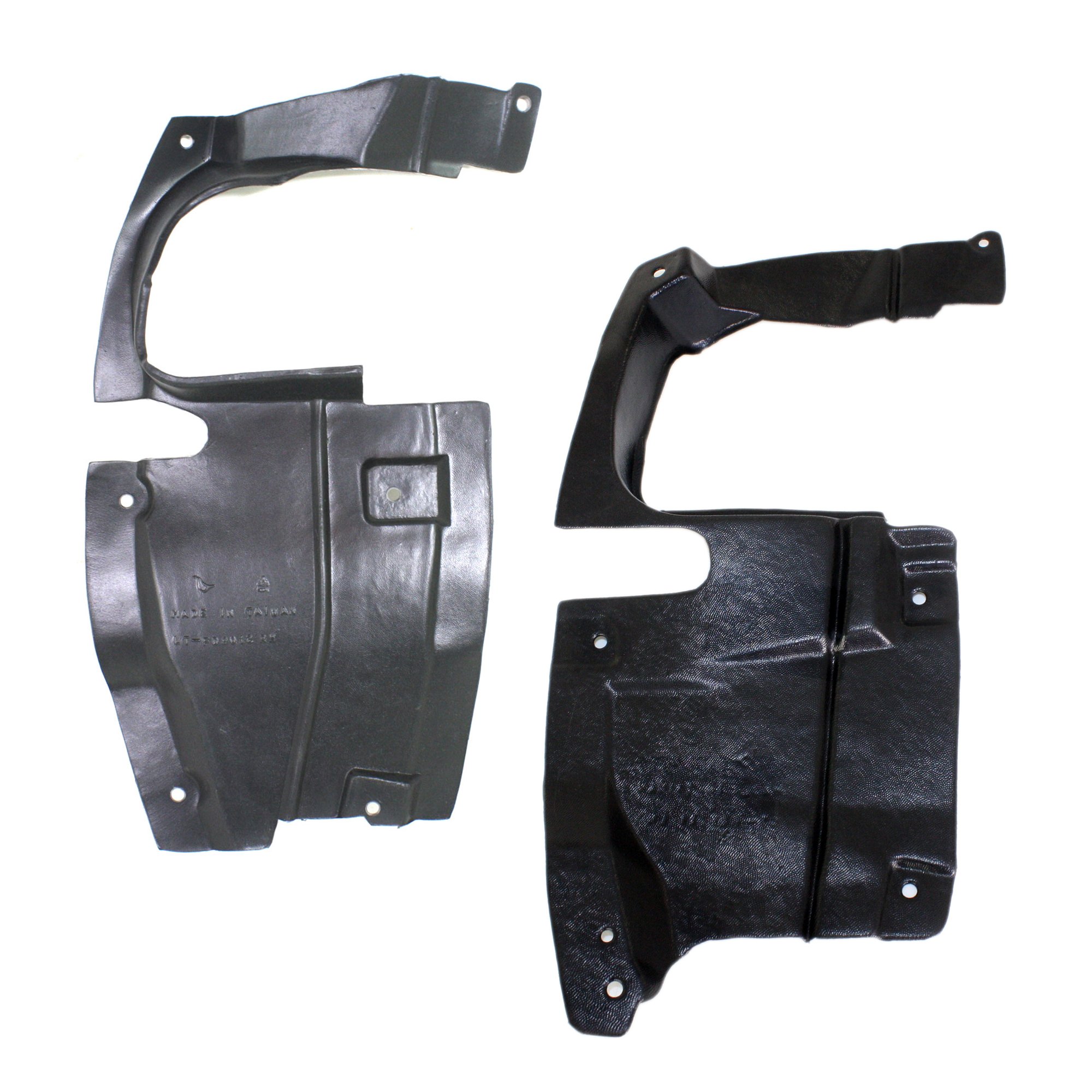 Engine Splash Shield Pair/Set for Ford Fusion 2006-2012, Right (Passenger) and Left (Driver) Side Cover, Replacement
