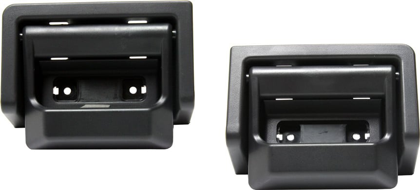 Rear Door Handle Pair/Set for Ford F-150 2004-2008, Inside, Black, SuperCab, Right (Passenger) and Left (Driver) Replacement
