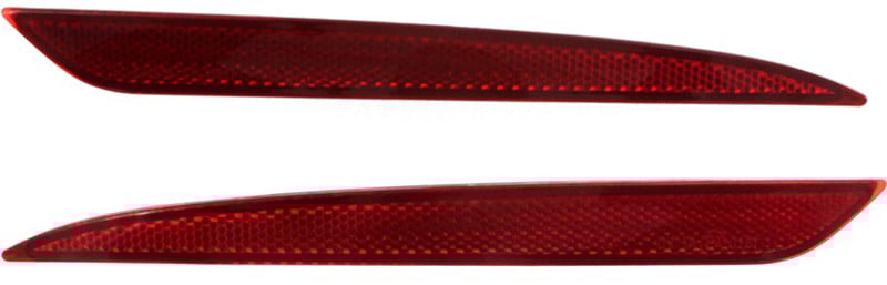 Rear Bumper Reflector Light Pair/Set for 2013-2018 Ford Fusion, Right (Passenger) and Left (Driver) Replacement