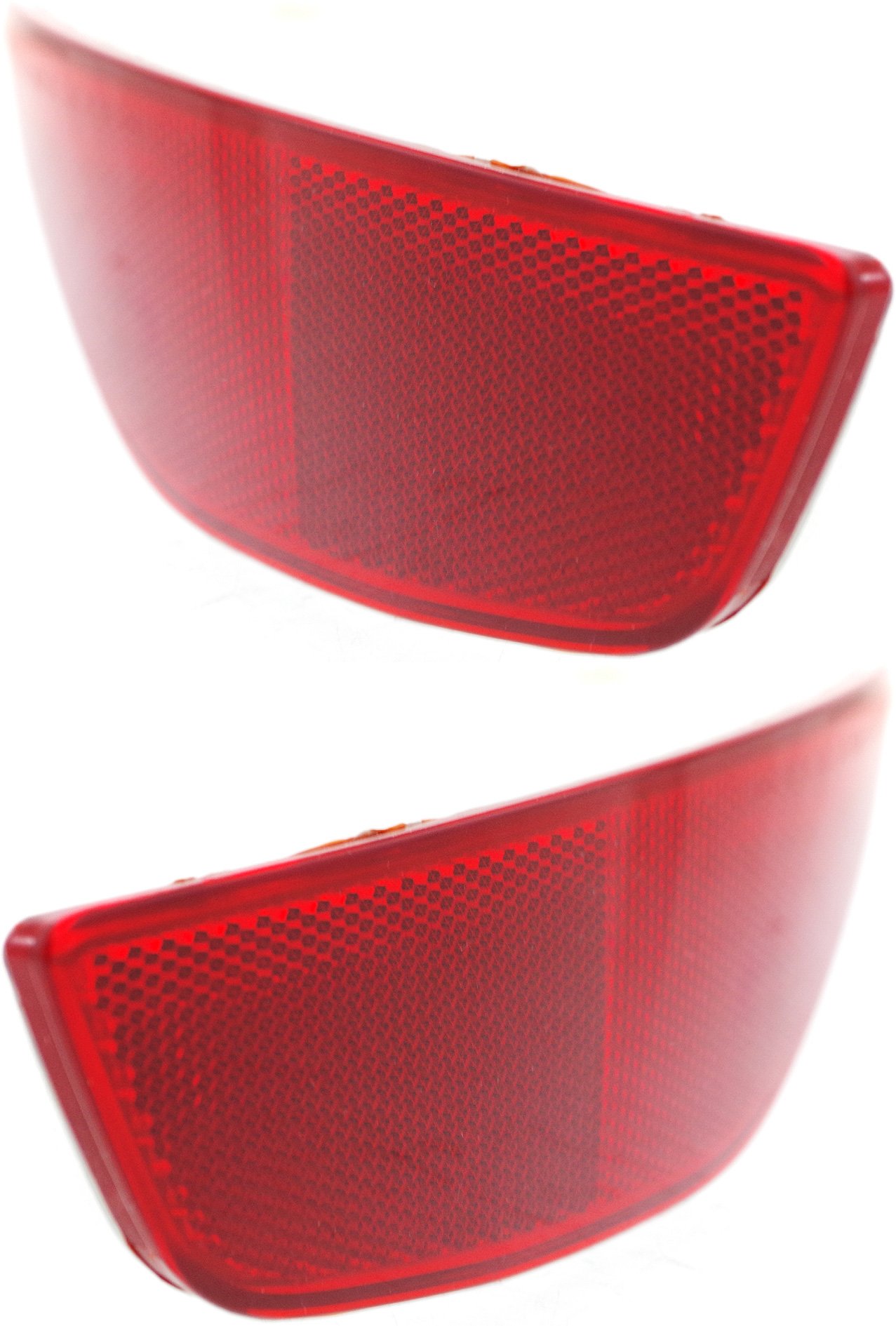 Rear Bumper Reflector Light Pair/Set for Ford Fiesta 2011-2019, Right (Passenger) and Left (Driver) Sides Replacement