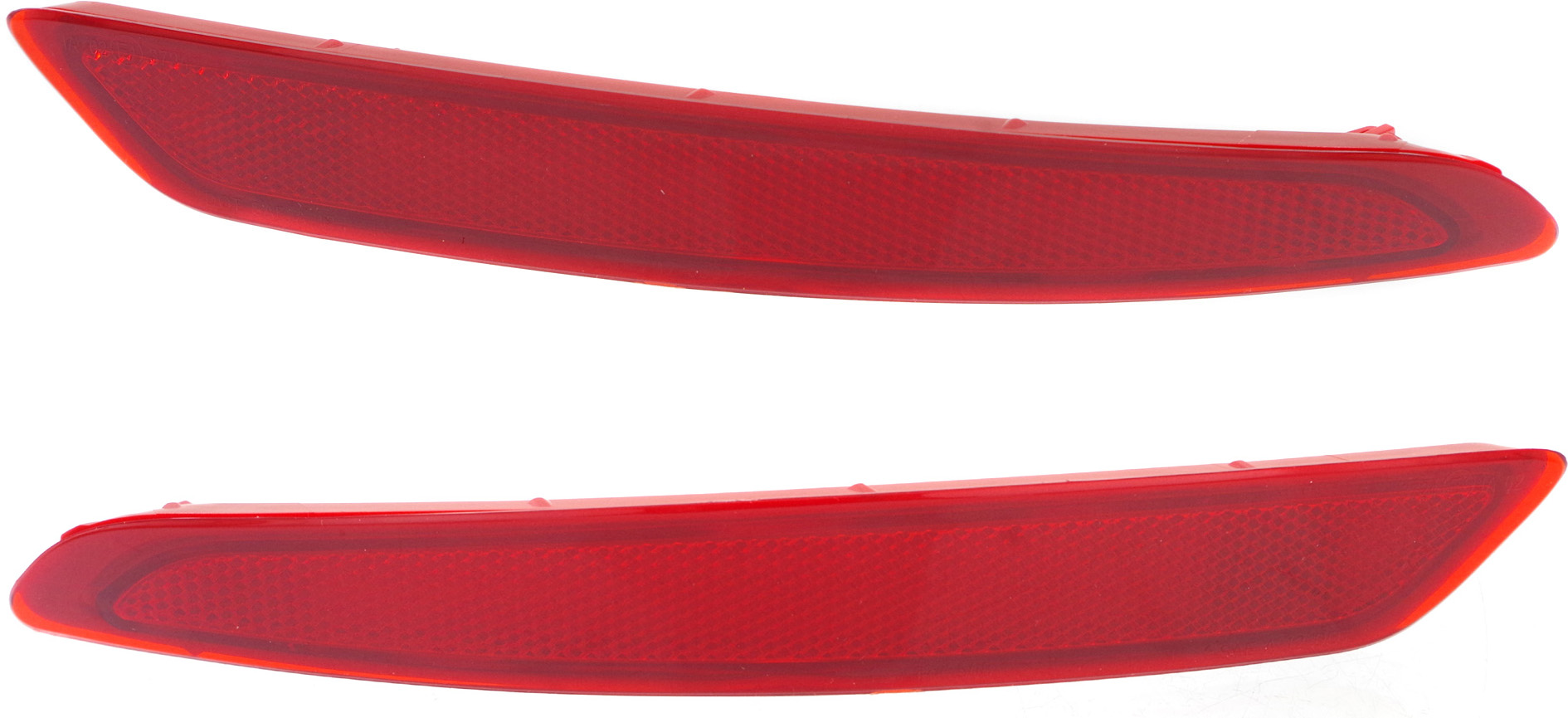 Rear Bumper Reflector Light Pair/Set for Ford Fiesta 2014-2019 Right (Passenger) and Left (Driver) Replacement