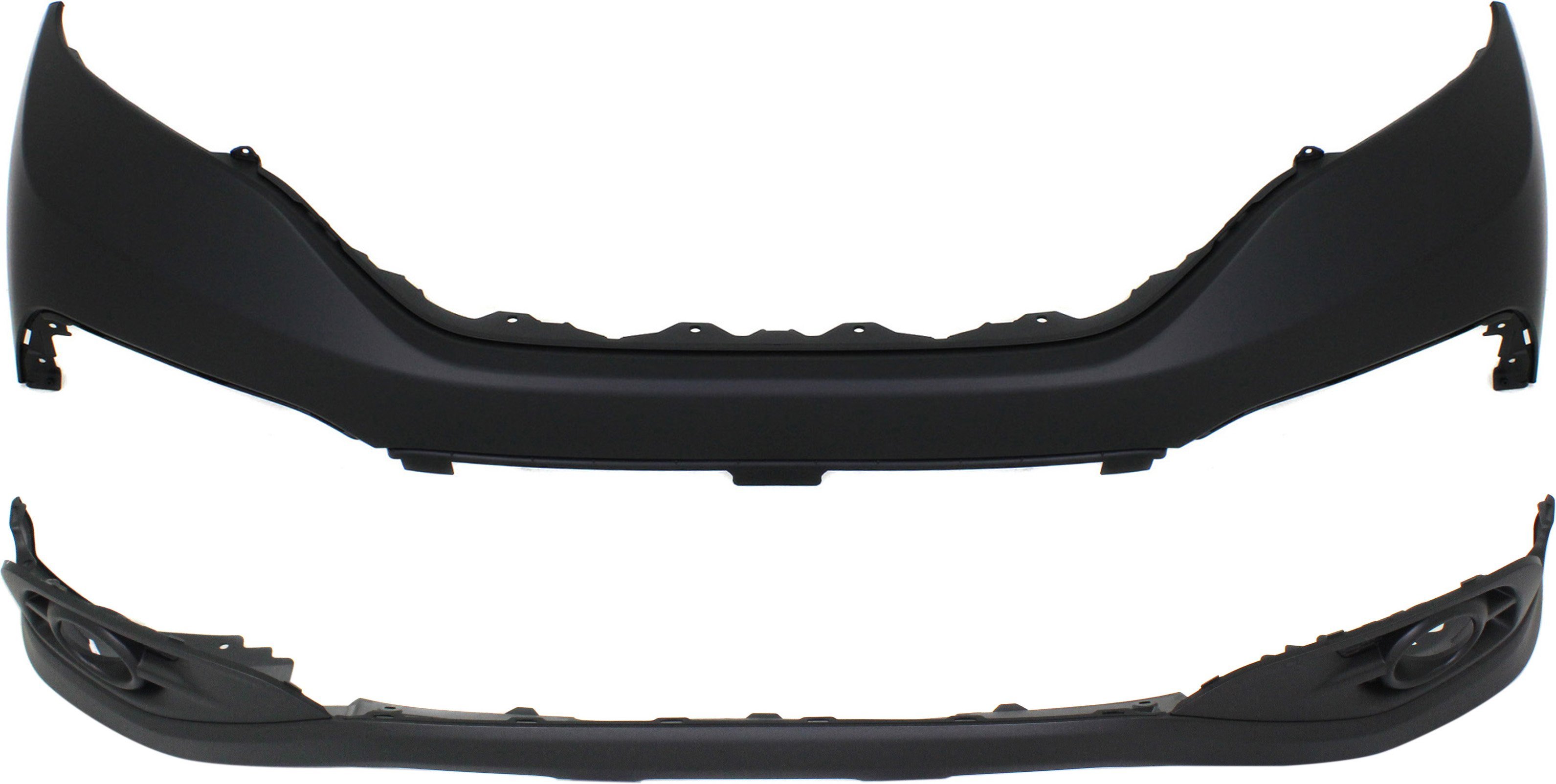 Front Bumper Cover Set for Honda CR-V 2012-2014, Upper and Lower Replacement
