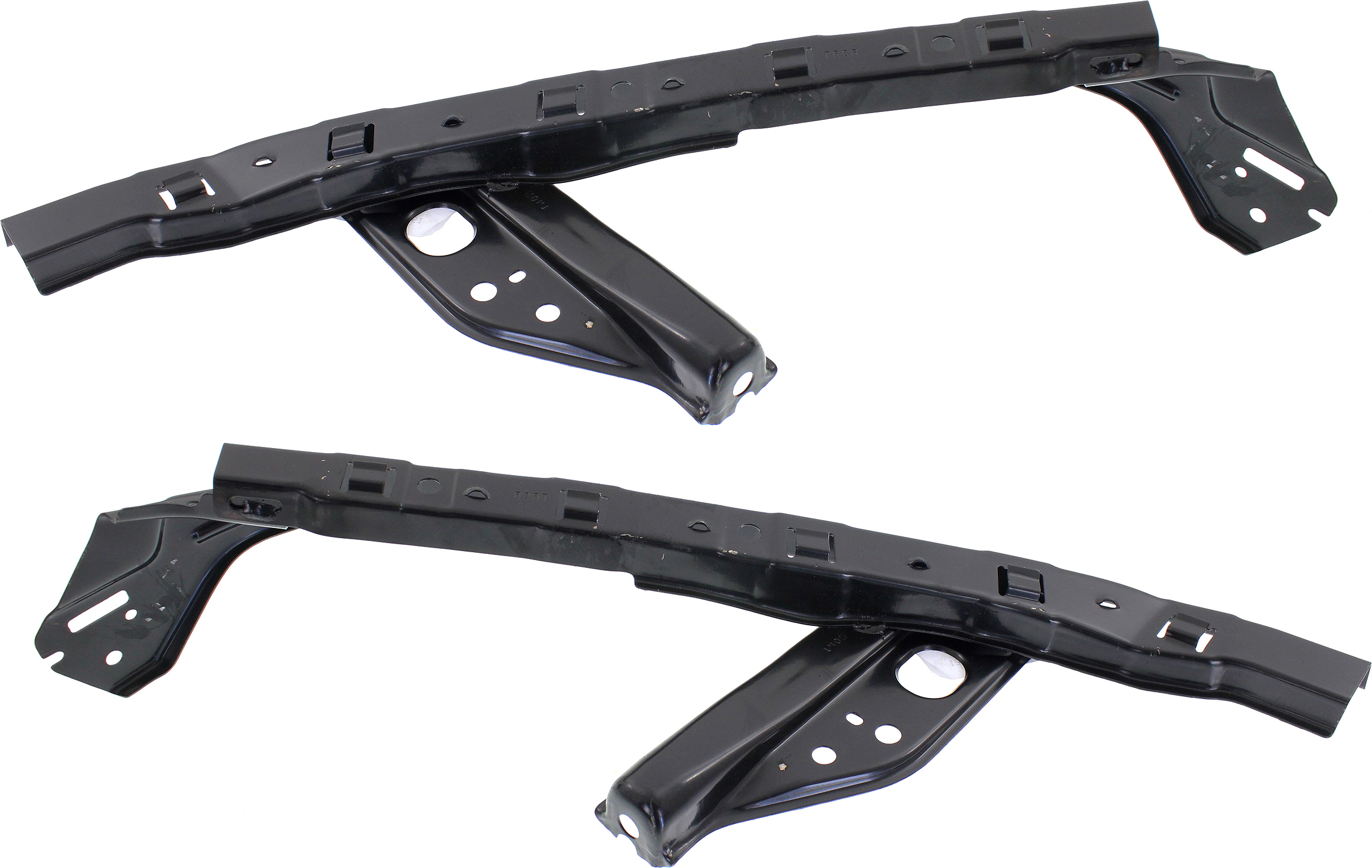 Front Bumper Bracket Pair/Set for 2012-2015 Honda Civic, Right (Passenger) and Left (Driver), Upper Cover, Applicable for Coupe (2012-2013)/Hybrid/Sedan Models, Replacement