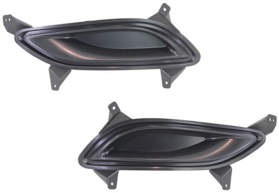 Fog Light Cover Pair/Set for Hyundai Sonata 2011-2013, Right (Passenger) and Left (Driver), Exclusive Hybrid Model, Replacement