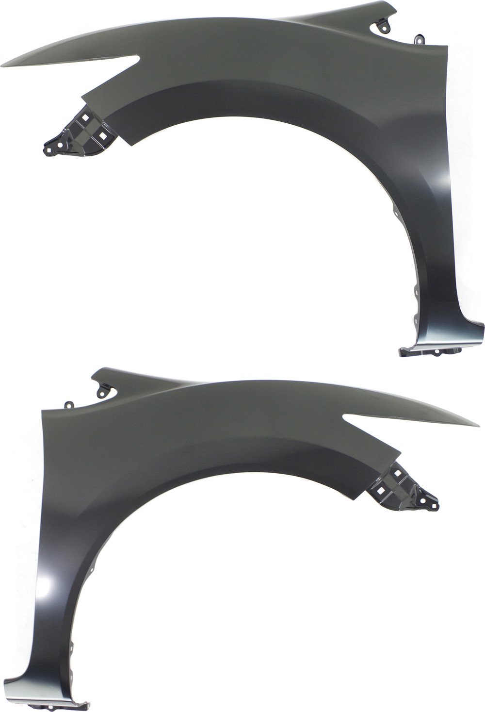 Front Fender Pair/Set for Honda Civic 2014-2015 Coupe, Right (Passenger) and Left (Driver), Primed (Ready to Paint) Replacement