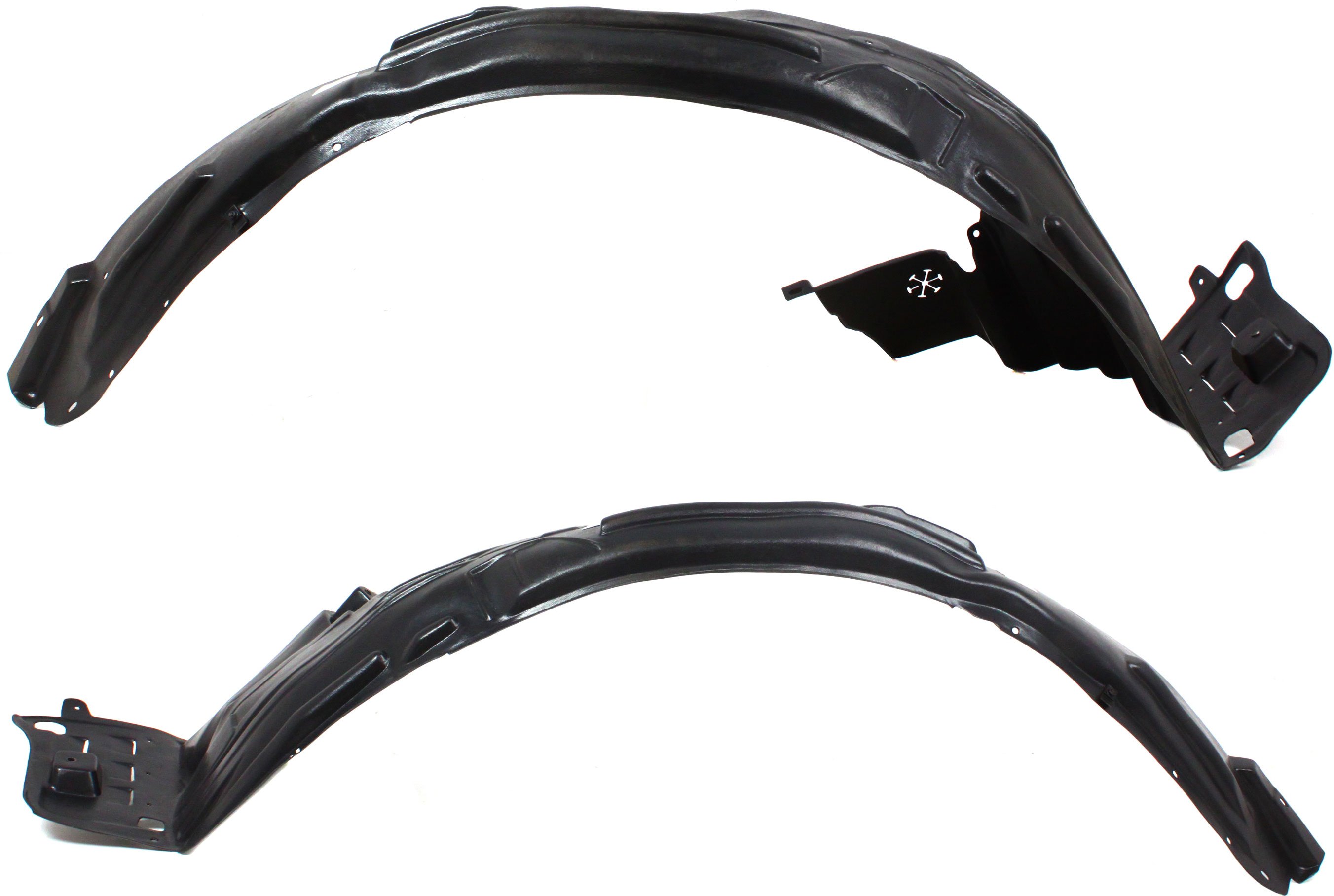 Front Fender Liner Pair/Set for Honda Odyssey 2008-2010, Right (Passenger) and Left (Driver), Replacement