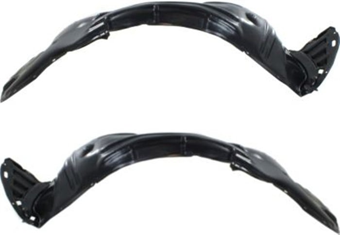 Front Fender Liner Pair/Set for Honda Odyssey 2011-2013, Includes Right (Passenger) and Left (Driver) Fender Liners, Replacement
