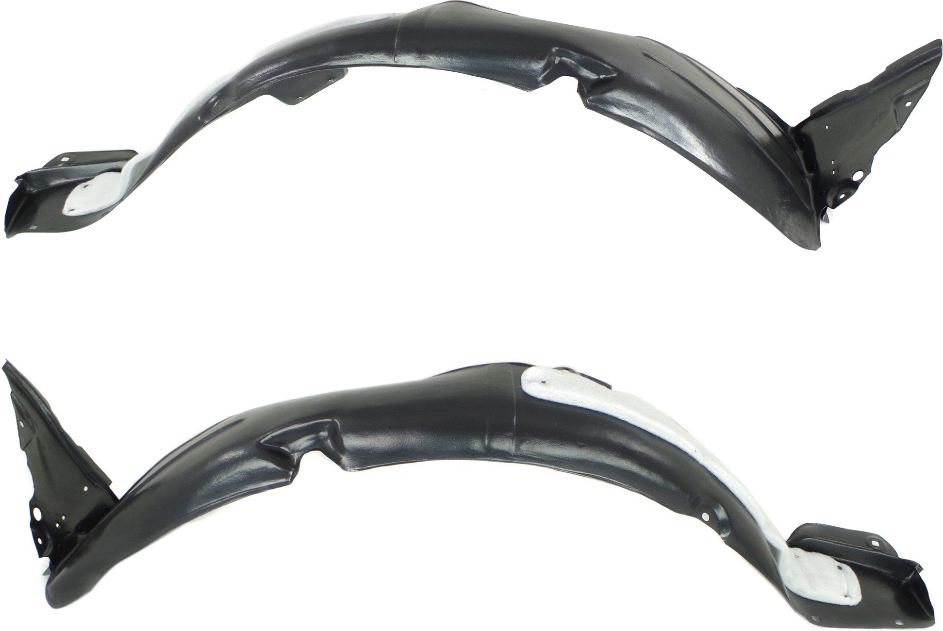 Front Fender Liner Pair/Set for 2014-2016 Hyundai Elantra, Right (Passenger) and Left (Driver), Vacuum Form, with Insulation Foam, for Sedan, USA Built Vehicle Replacement