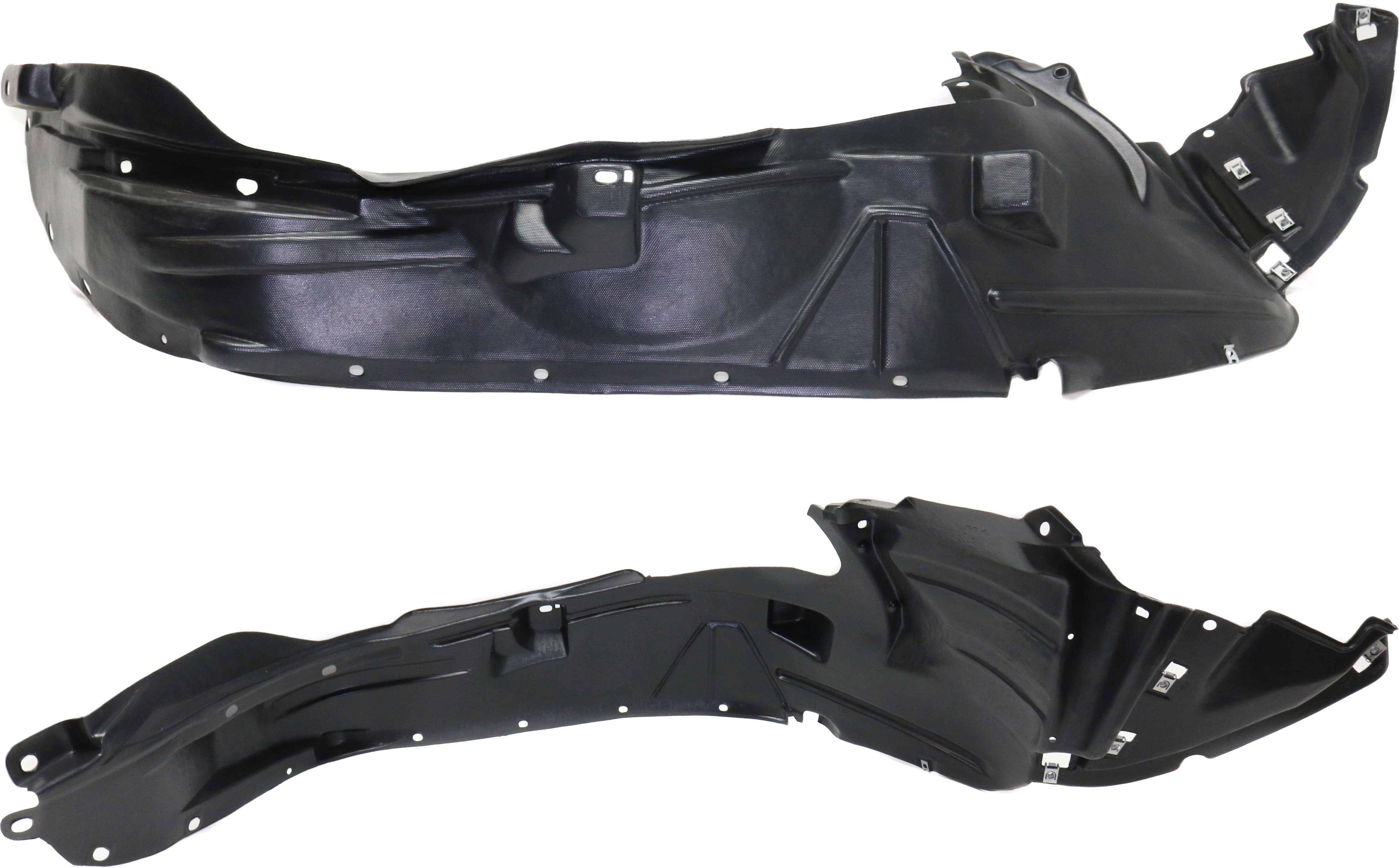 Front Fender Liner Pair/Set for Honda Ridgeline 2012-2014, Right (Passenger) and Left (Driver), Replacement