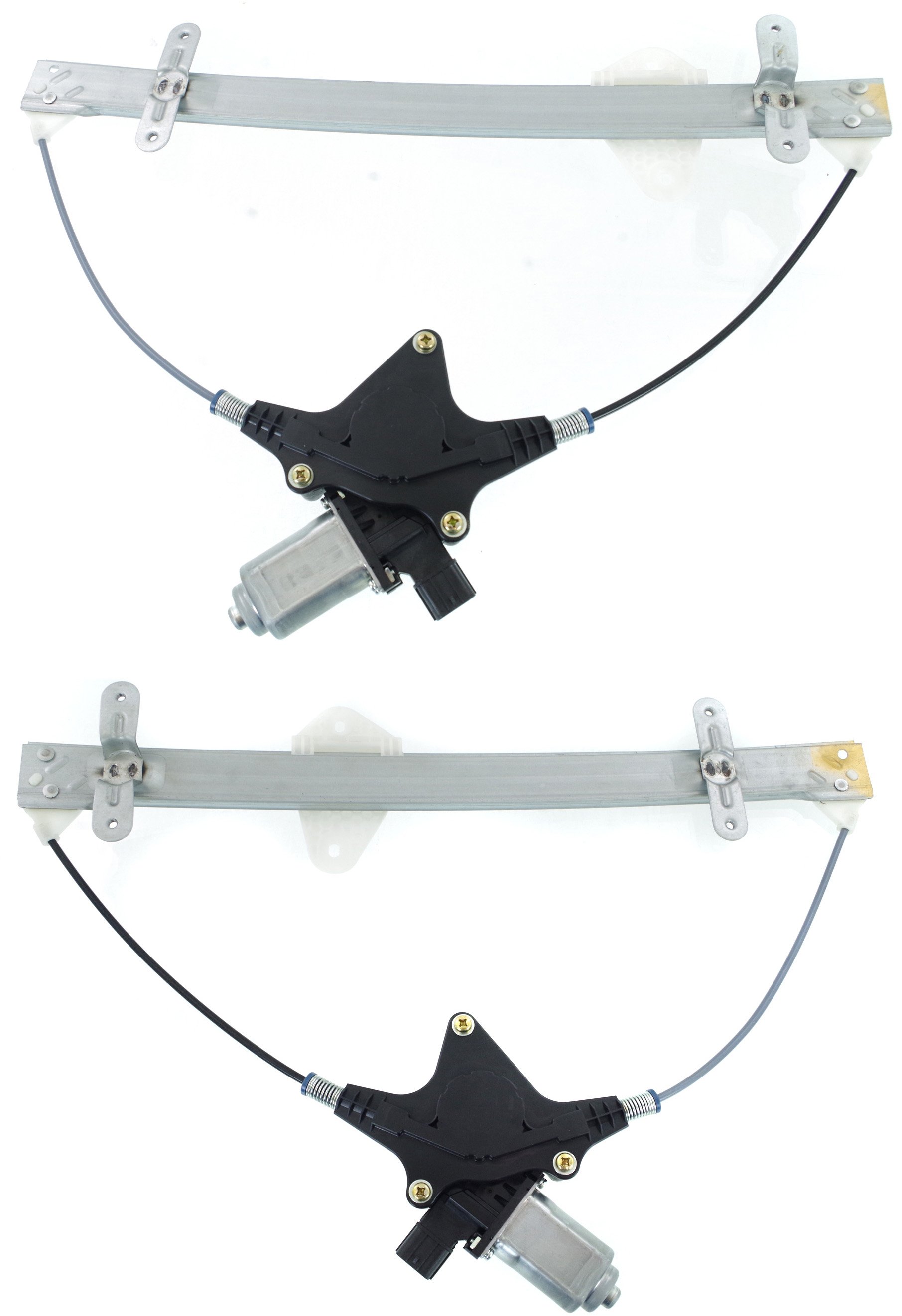 Pair/Set - Power Rear Window Regulator for Honda Ridgeline 2006-2014 with Motor, Right (Passenger) and Left (Driver), Replacement Set