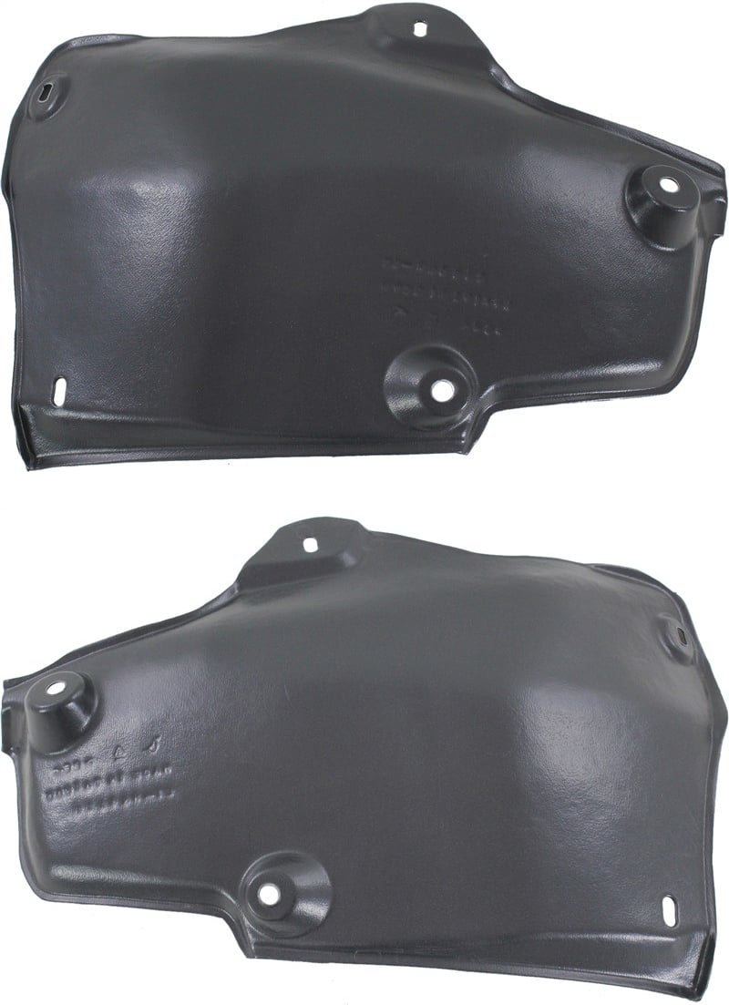 Pair/Set - Rear Fender Liner Right (Passenger) and Left (Driver) for Hyundai Sonata 2011-2014, Front Section, Wheelhouse liner, Excluding Hybrid Model, Replacement