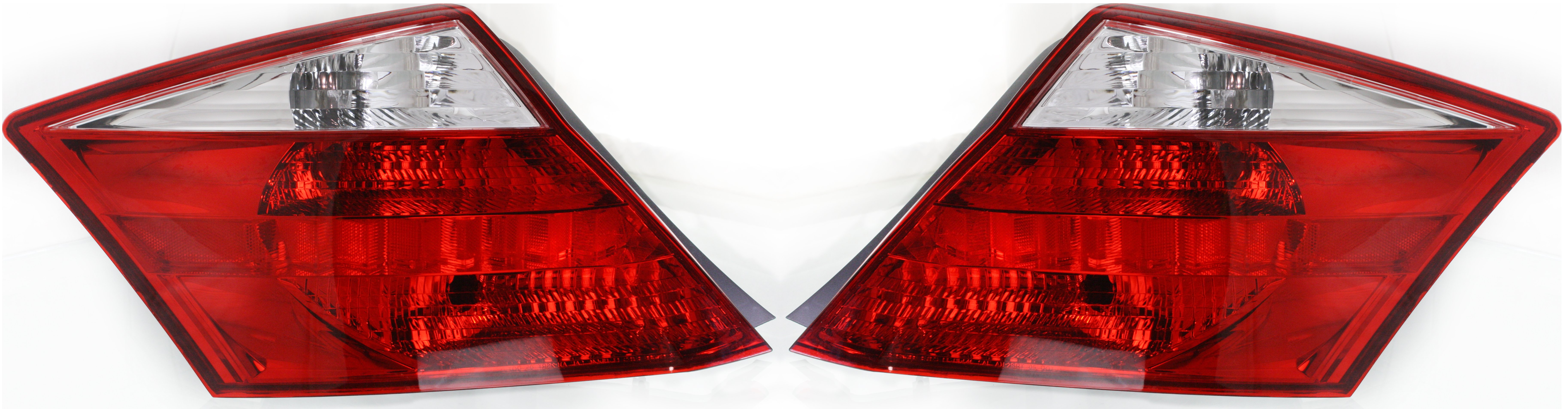 Tail Light Assembly Pair/Set for Honda Accord Coupe 2008-2010, Includes Right (Passenger) and Left (Driver) Side, Replacement