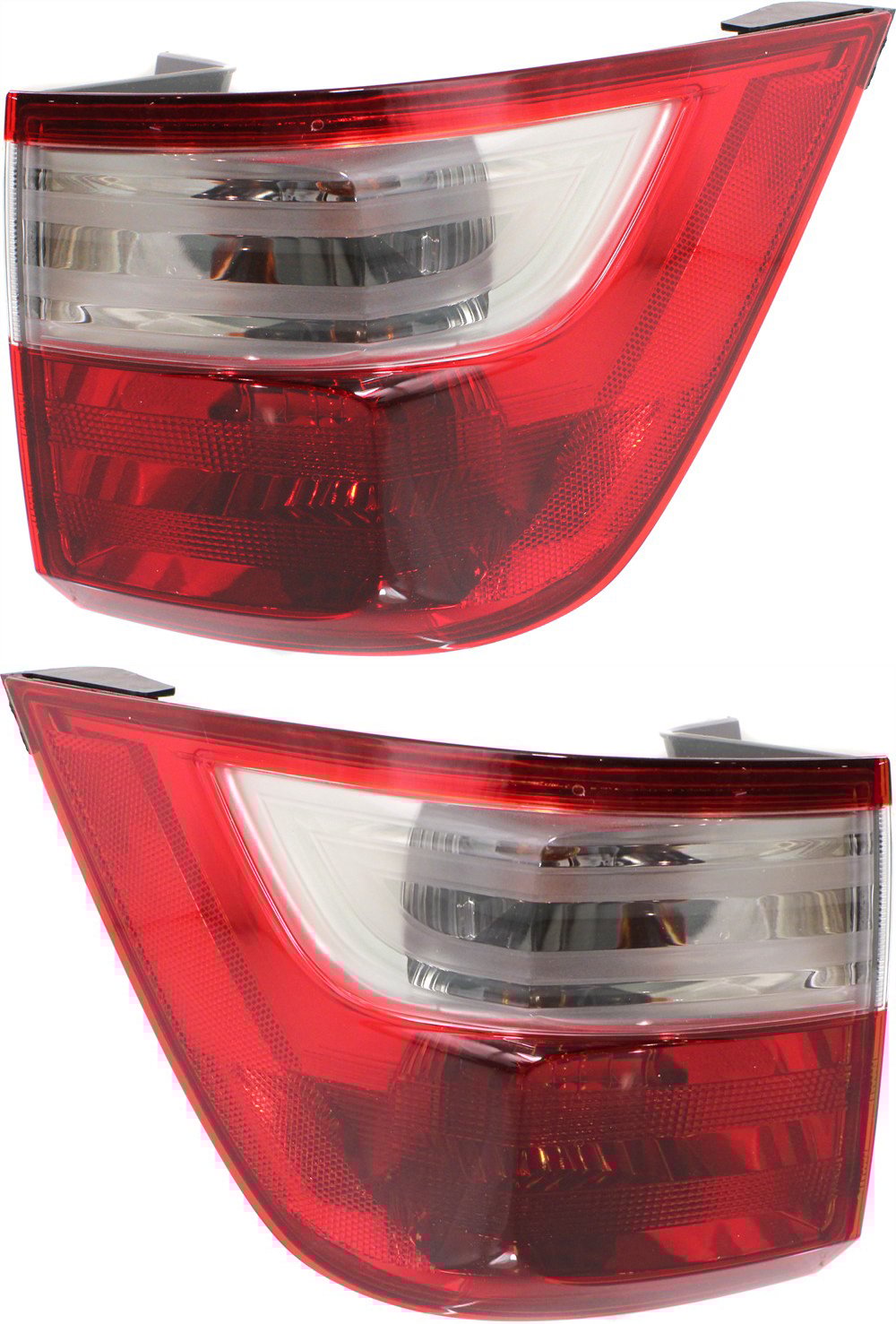 Tail Light Assembly Pair/Set for 2011-2013 Honda Odyssey, Outer, Right (Passenger) and Left (Driver), Replacement