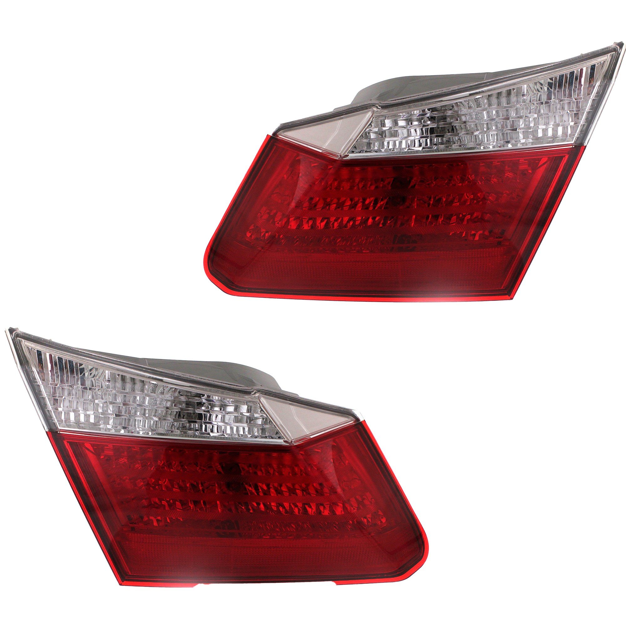 Inner Tail Light Assembly Pair/Set for Honda Accord 2013-2015, Right (Passenger) and Left (Driver), EX/LX/Sport Models, Sedan, Replacement