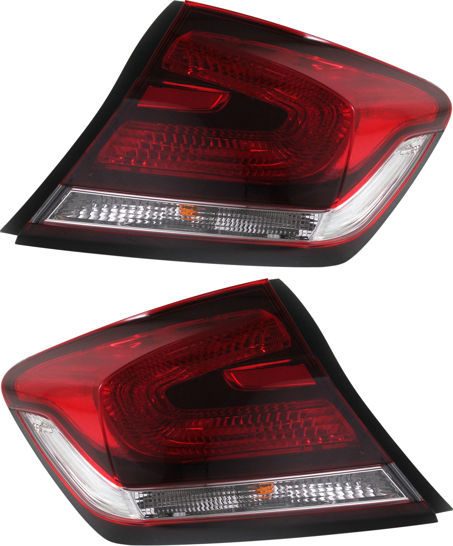 Outer Tail Light Assembly for 2013-2015 Honda Civic Sedan, Right (Passenger) and Left (Driver) Side, Replacement Pair/Set