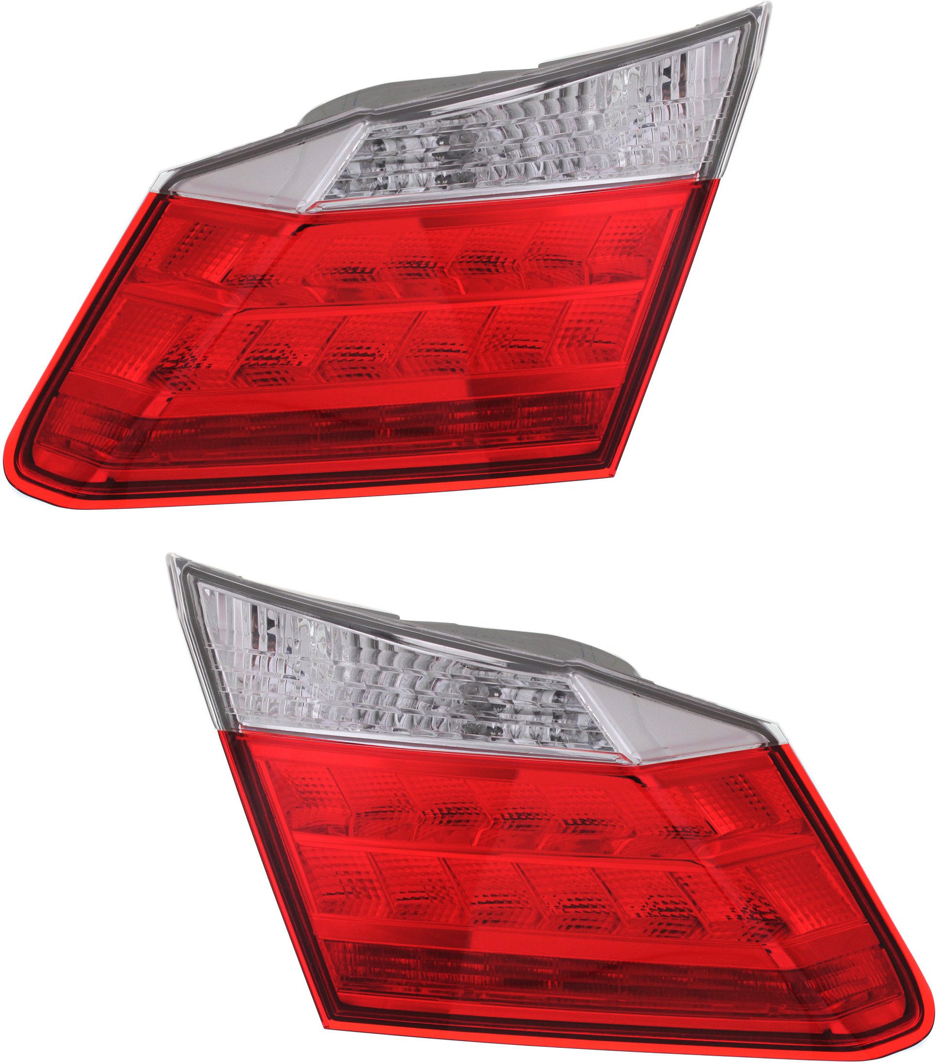 Inner Tail Light Assembly Pair/Set for 2013-2015 Honda Accord Sedan, EX-L/Touring Models, Right (Passenger) and Left (Driver) Side Replacement