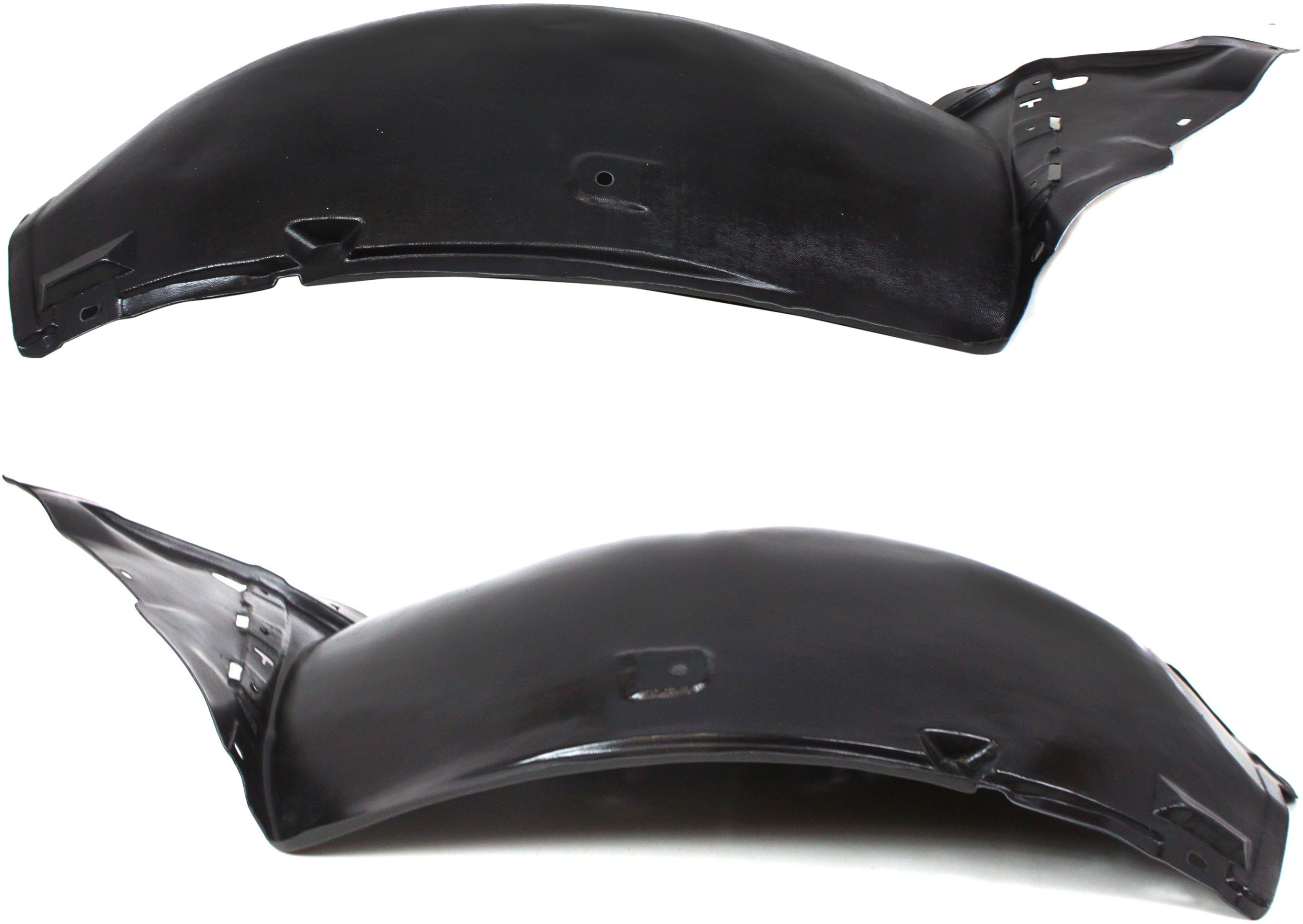 Pair/Set - Front Fender Liner for Infiniti G37 2008-2010, Right (Passenger) and Left (Driver) Front Section, Convertible/Coupe without Premium Package Replacement