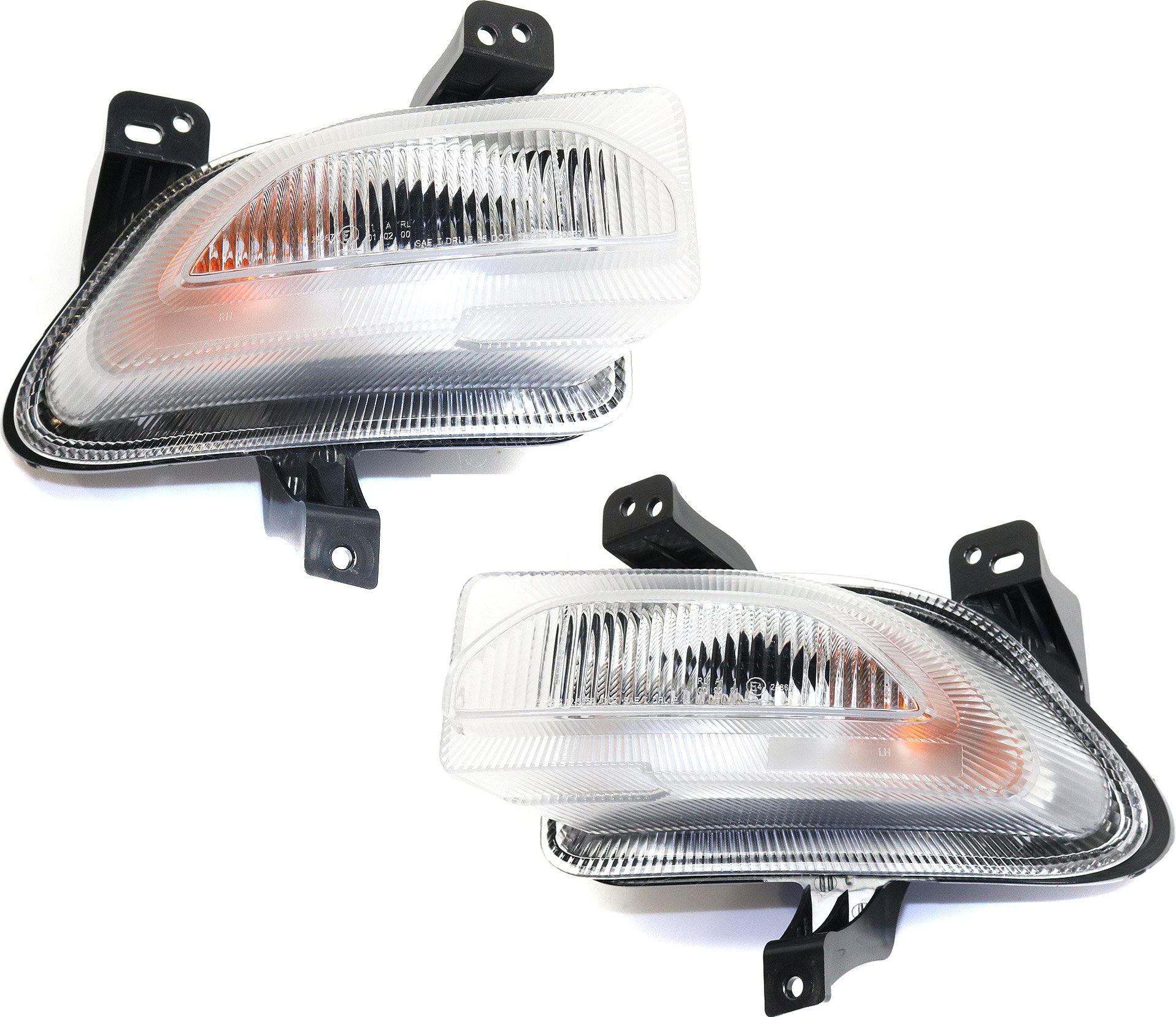 Park/Signal Light Assembly Pair/Set for Jeep Renegade 2015-2018, Includes Right (Passenger) and Left (Driver) Replacement Lights