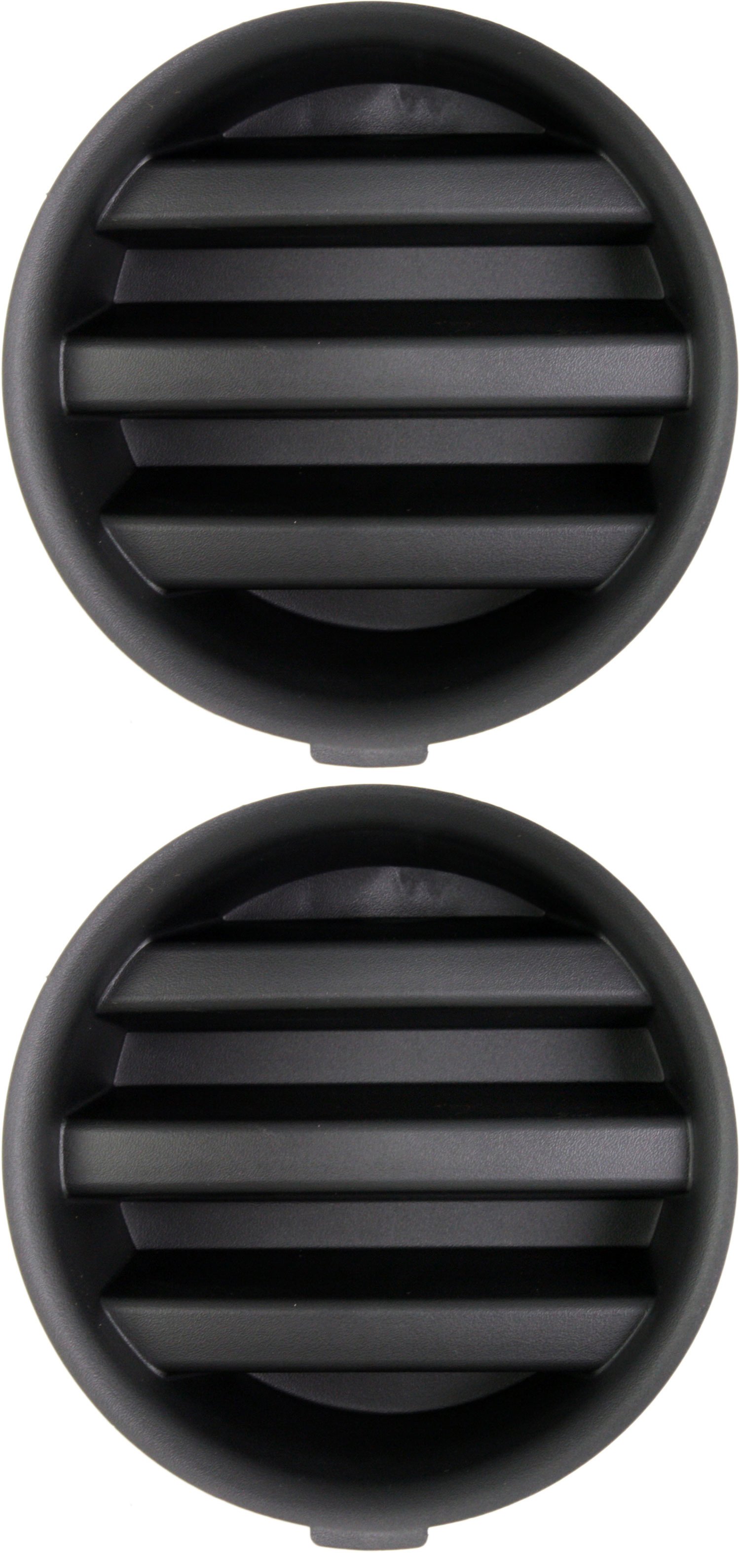 Fog Light Cover for Jeep Grand Cherokee (2005-2007) and Commander (2006-2010), Right (Passenger) and Left (Driver), Primed (Ready to Paint) Replacement Set