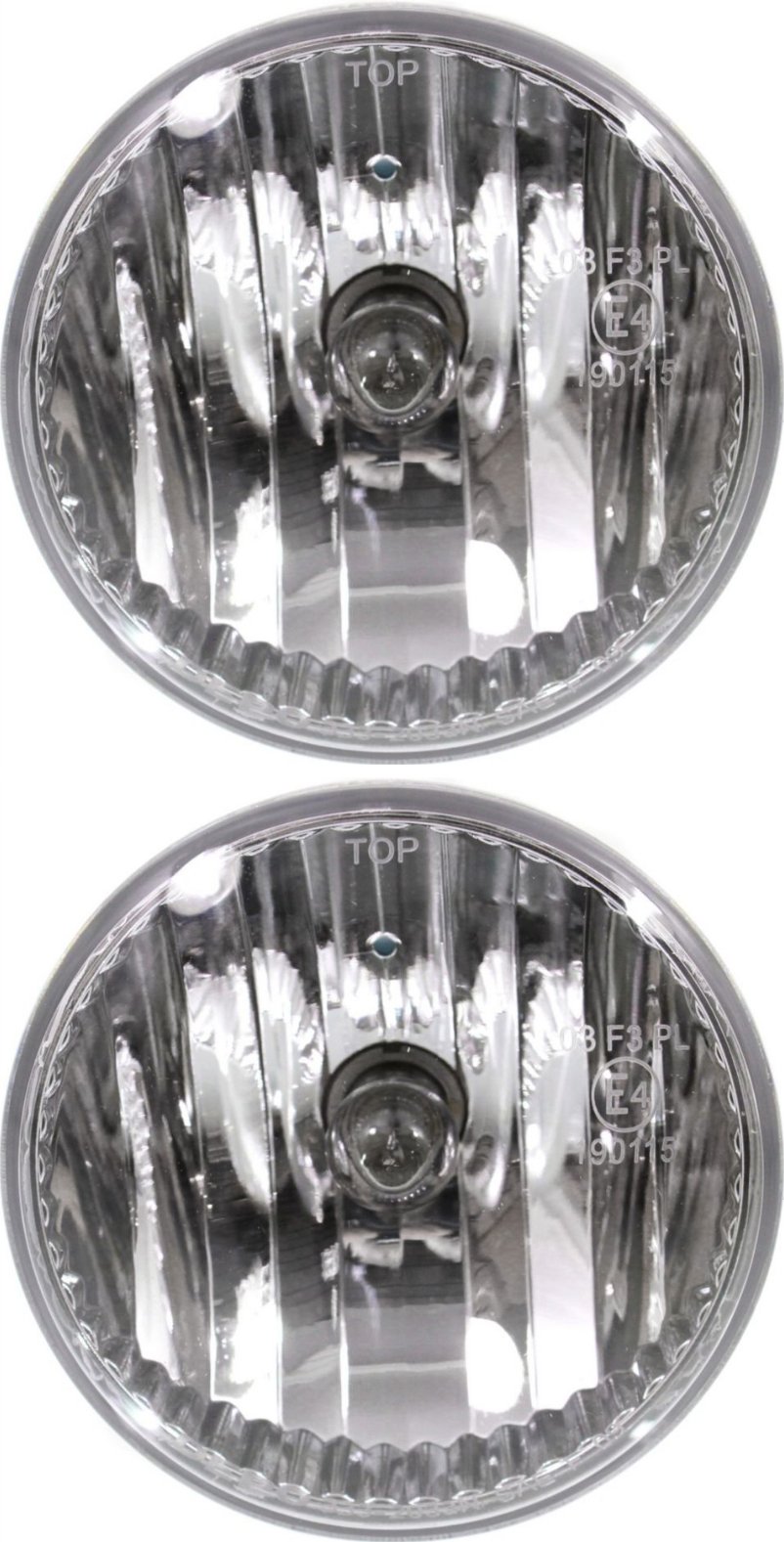 Front Fog Light Assembly Pair/Set for Jeep Patriot 2011-2017, Wrangler 2013-2018, Gladiator 2020-2023, Right (Passenger) and Left (Driver) Sides, Replacement