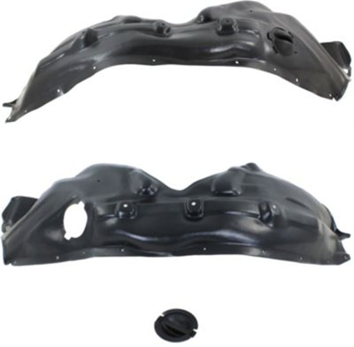 Front Fender Liner Pair/Set for 2011-2013 Jeep Grand Cherokee, Right (Passenger) and Left (Driver) Side, Excludes SRT, SRT-8, Trackhawk Models - Replacement
