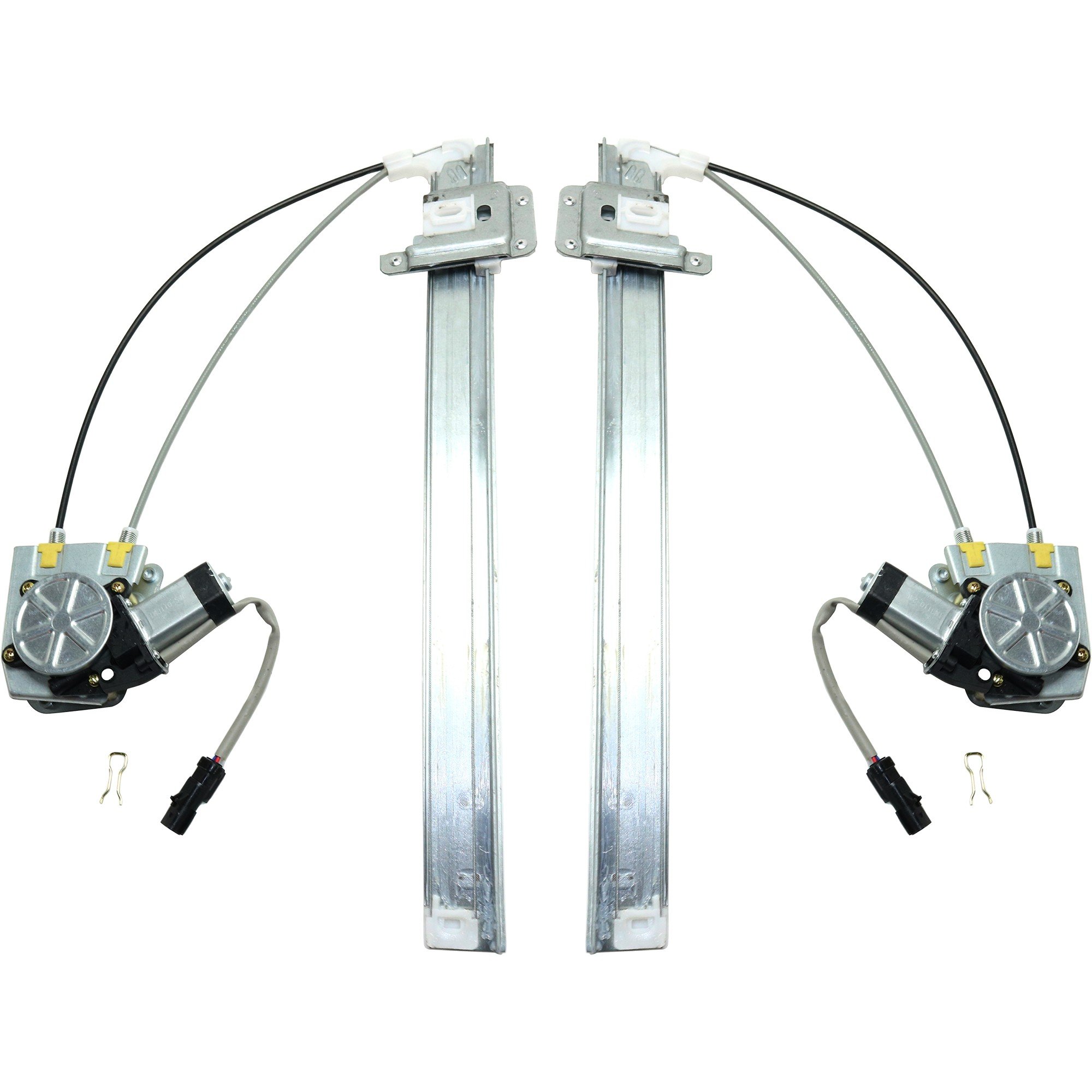 Rear Window Regulator Power Motor Pair/Set for Jeep Liberty 2002-2006, Right (Passenger) and Left (Driver), Replacement