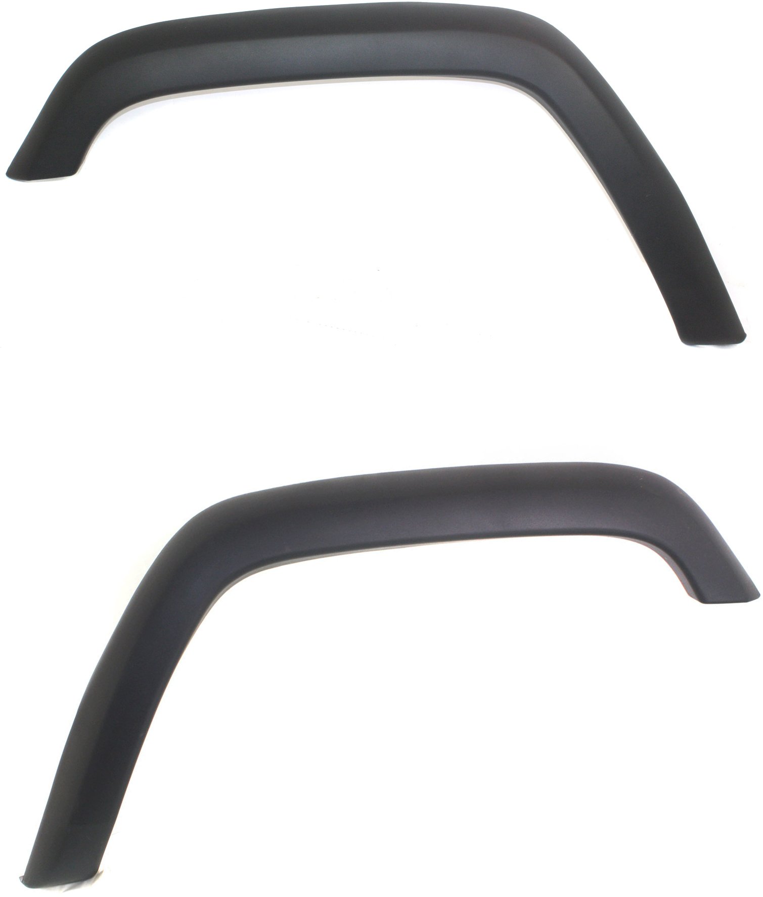 Pair/Set - Rear Wheel Opening Molding for Jeep Cherokee 1997-2001, Right (Passenger) and Left (Driver), OE Style, Textured Black, without Country Package, 2 Door/4 Door Replacement